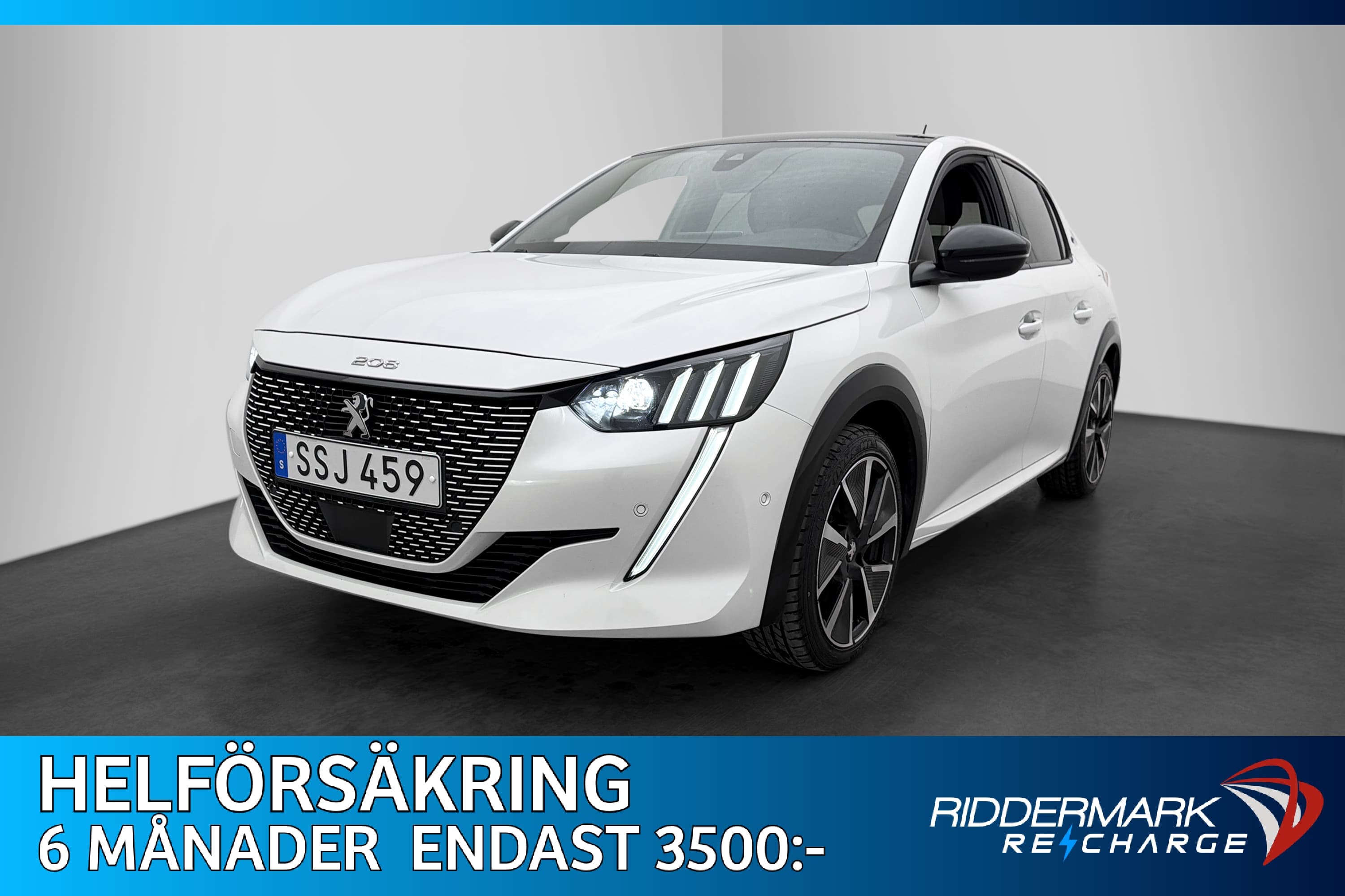 Peugeot E-208 136hk GT-Pack Kamera Halvskinn