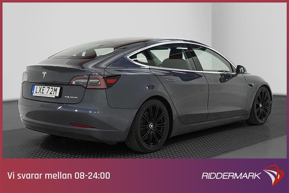Tesla Model 3 Long Range AWD 440hk Uppgraderad AP Svensksåldexteriör