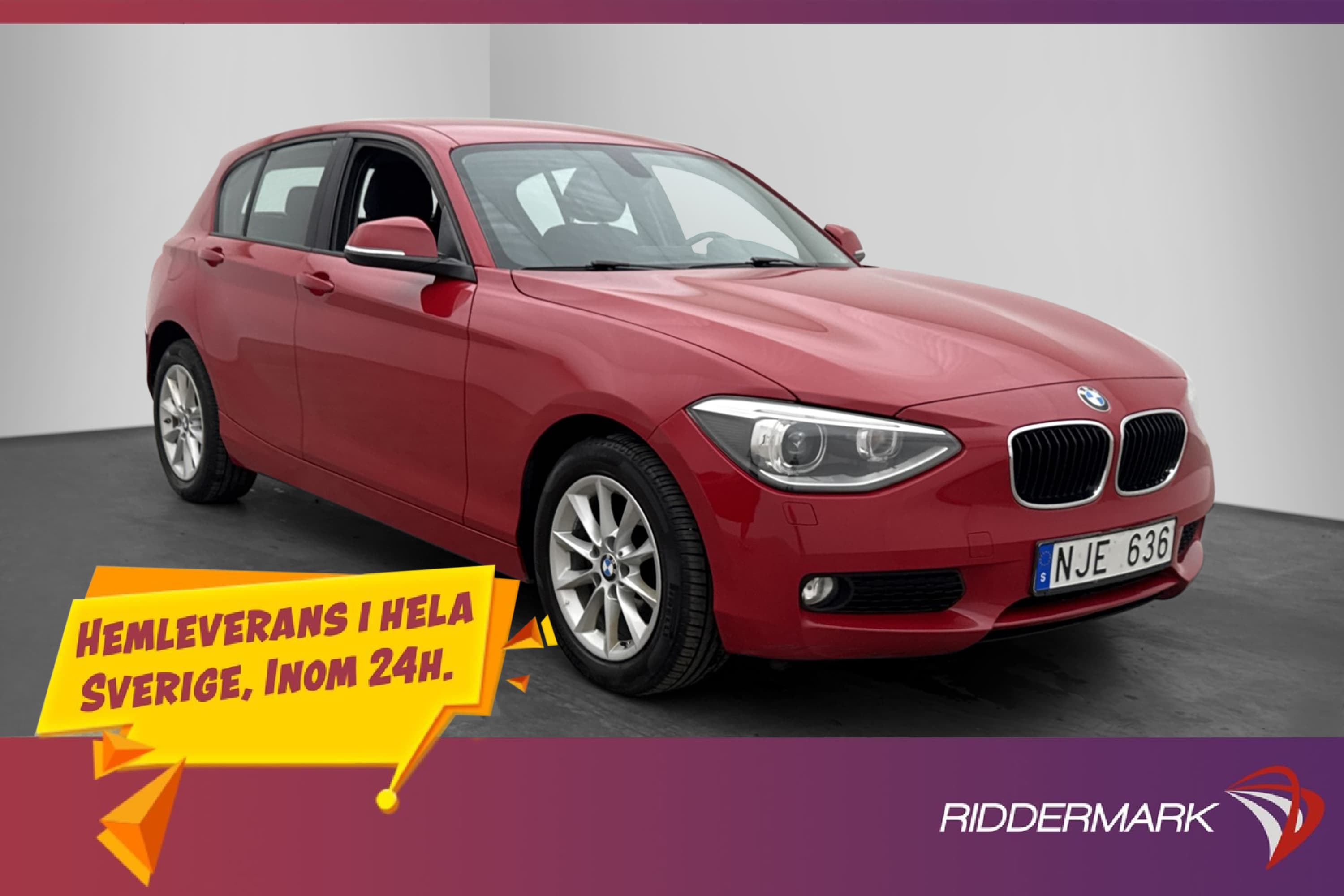 BMW 116 i 136hk Parkeringssensorer Keyless Farthållare