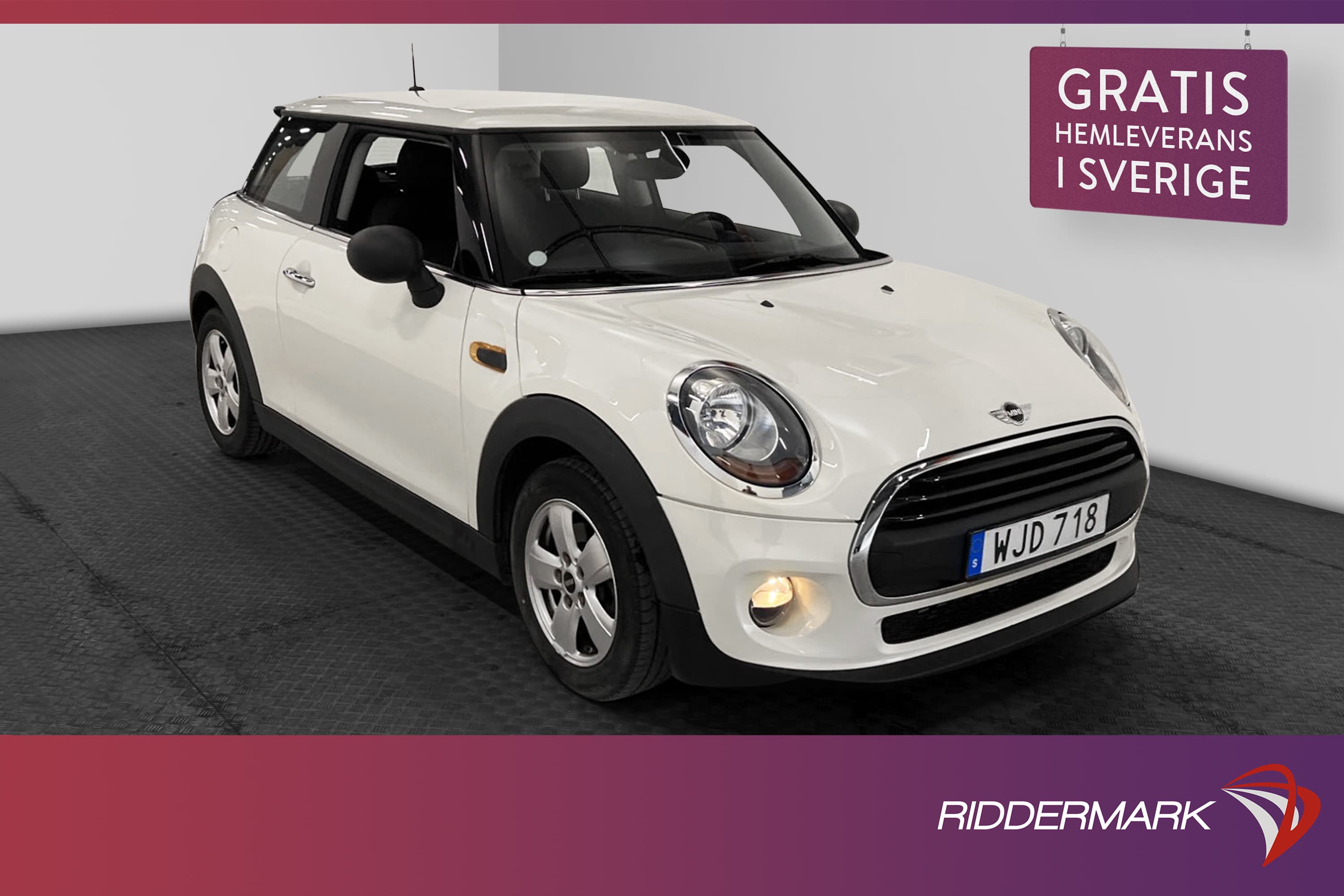 MINI One 3-dörrar 102hk Pepper Ambient Låg Skatt Välservad 