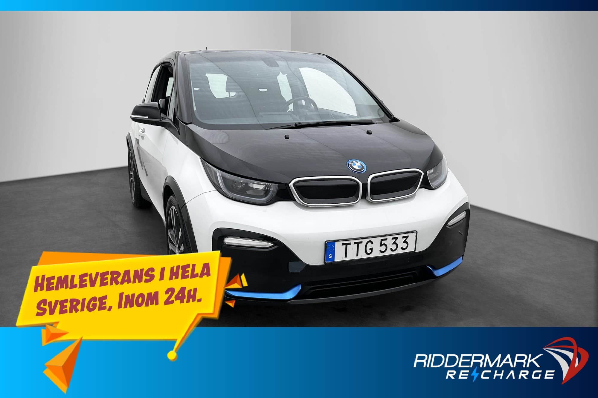 BMW I3s 94 Ah 183hk Comfort Advanced Värmare Navi Sensorer