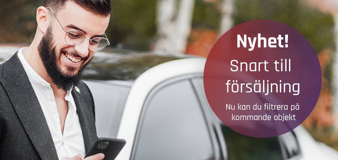 Filtrera på snart till försäljning - se kommande objekt