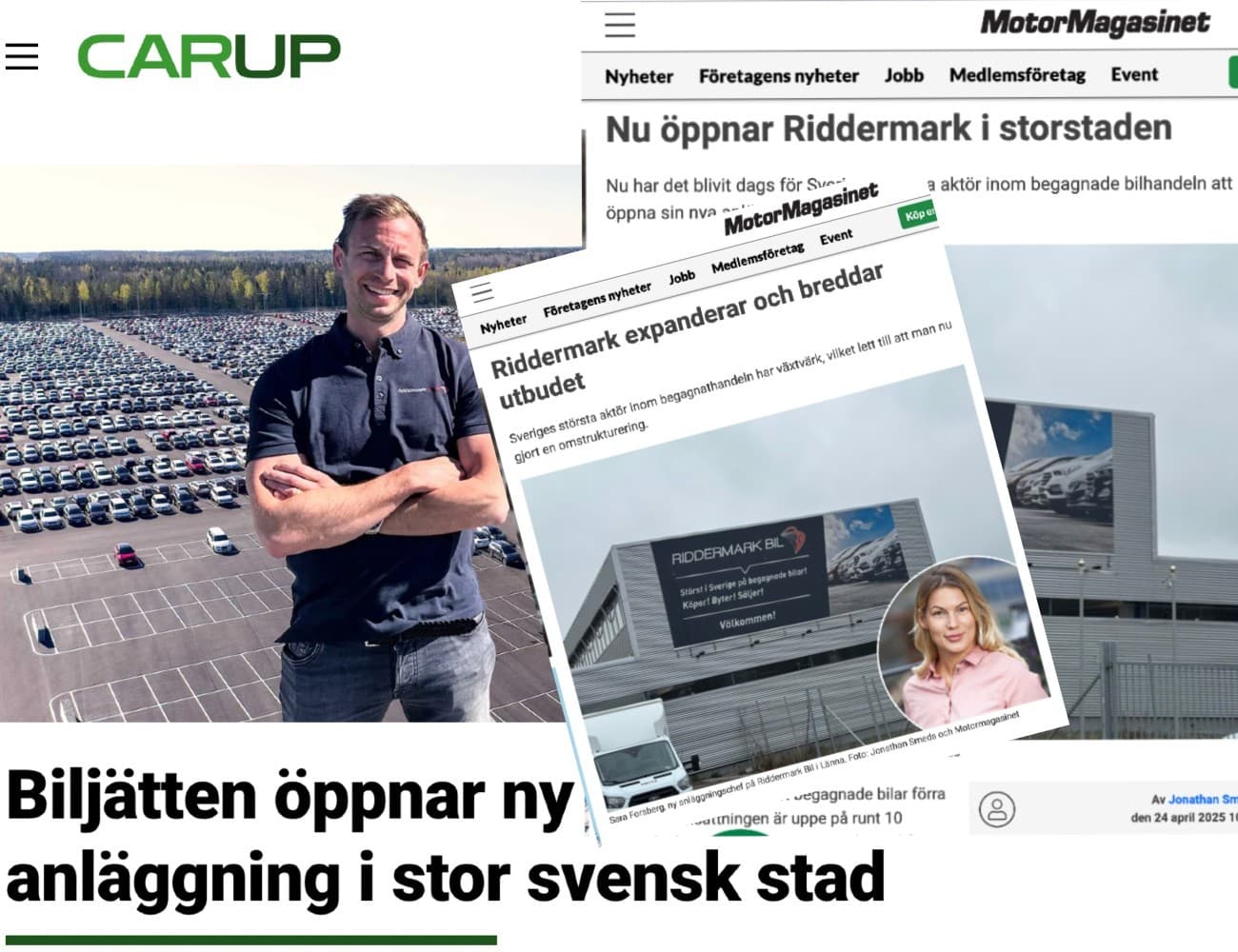 Riddermark Bil expanderar med nya anläggningar i Länna och Göteborg