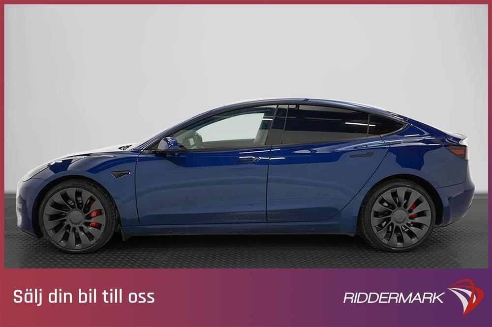 Tesla Model 3 Performance AWD Svensksåld Premiumexteriör