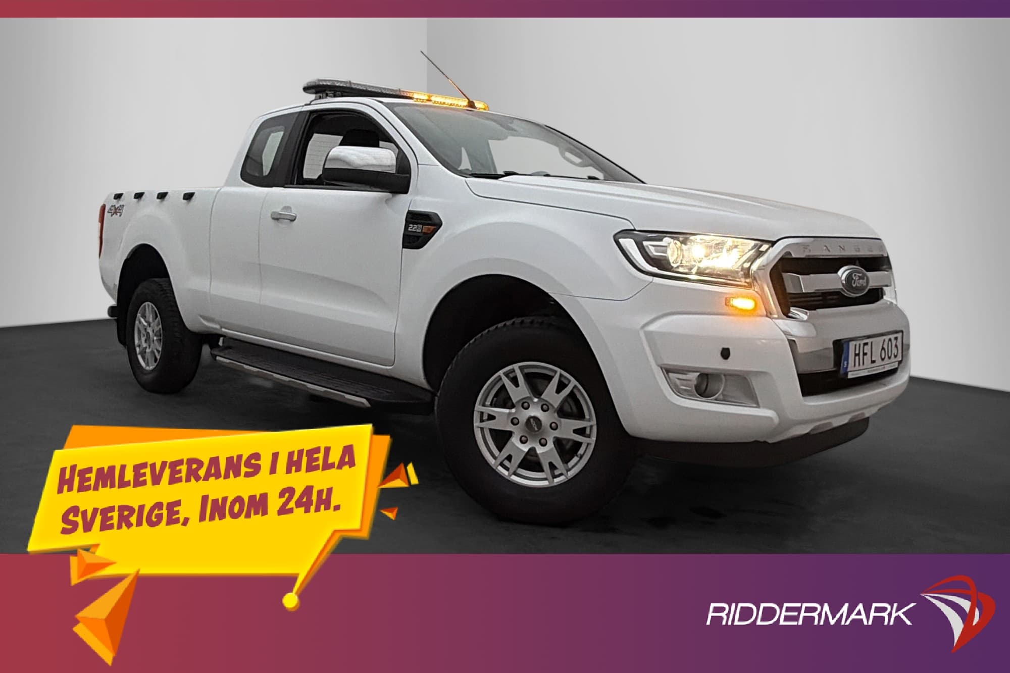 Ford ranger SuperCab XLT 2.2TDCi 4x4 Värmare Drag Diff Moms