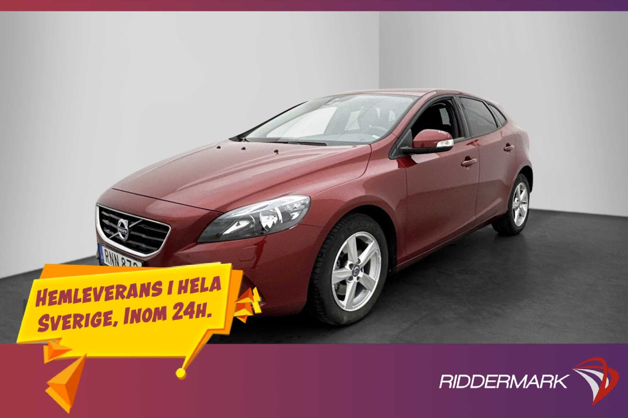 Volvo V40 T2 122hk Kamera Värmare Drag Sensorer LÅGAMIL