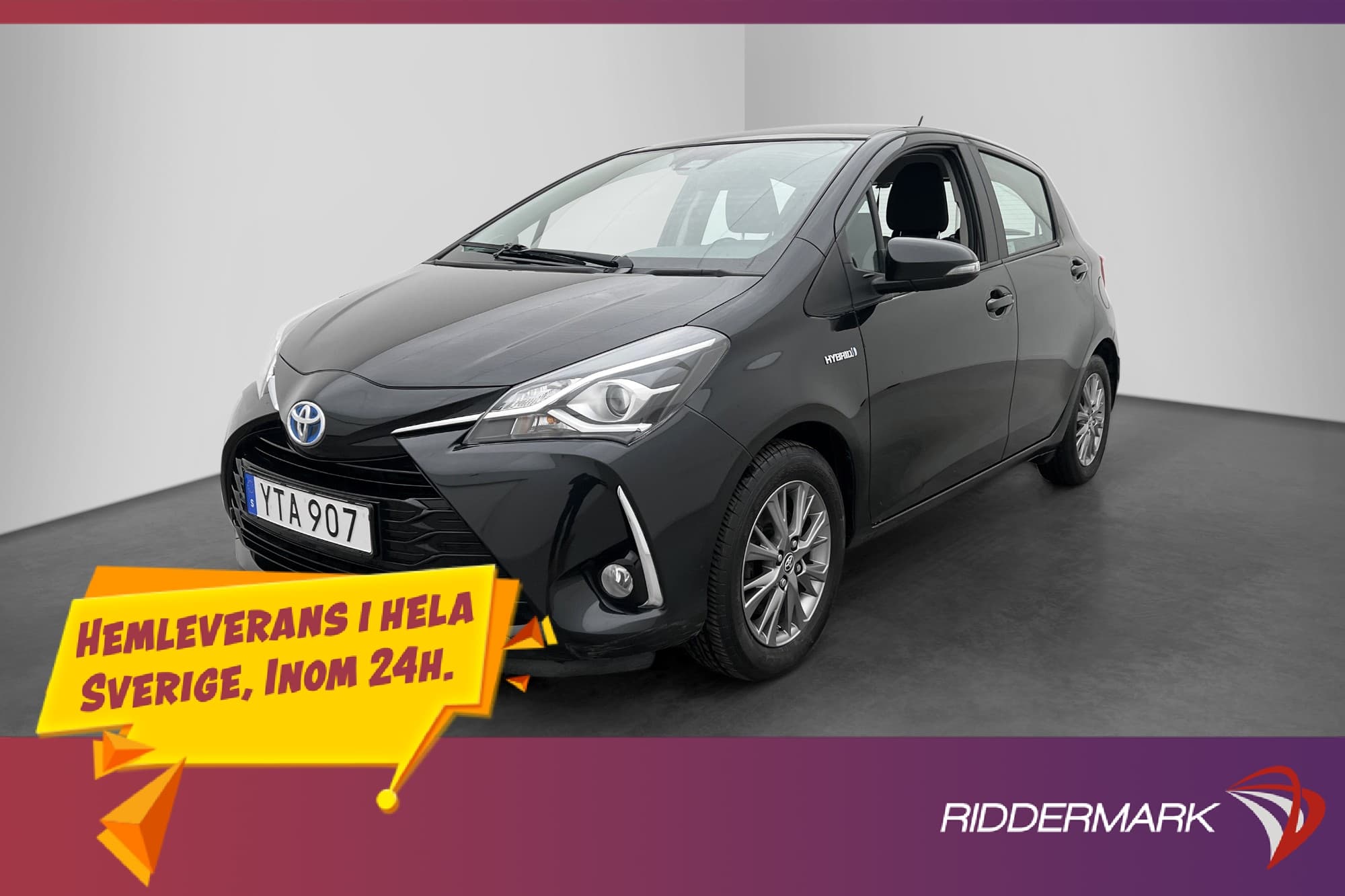 Toyota Yaris Hybrid 101hk Active Värmare kamera Lane-assist