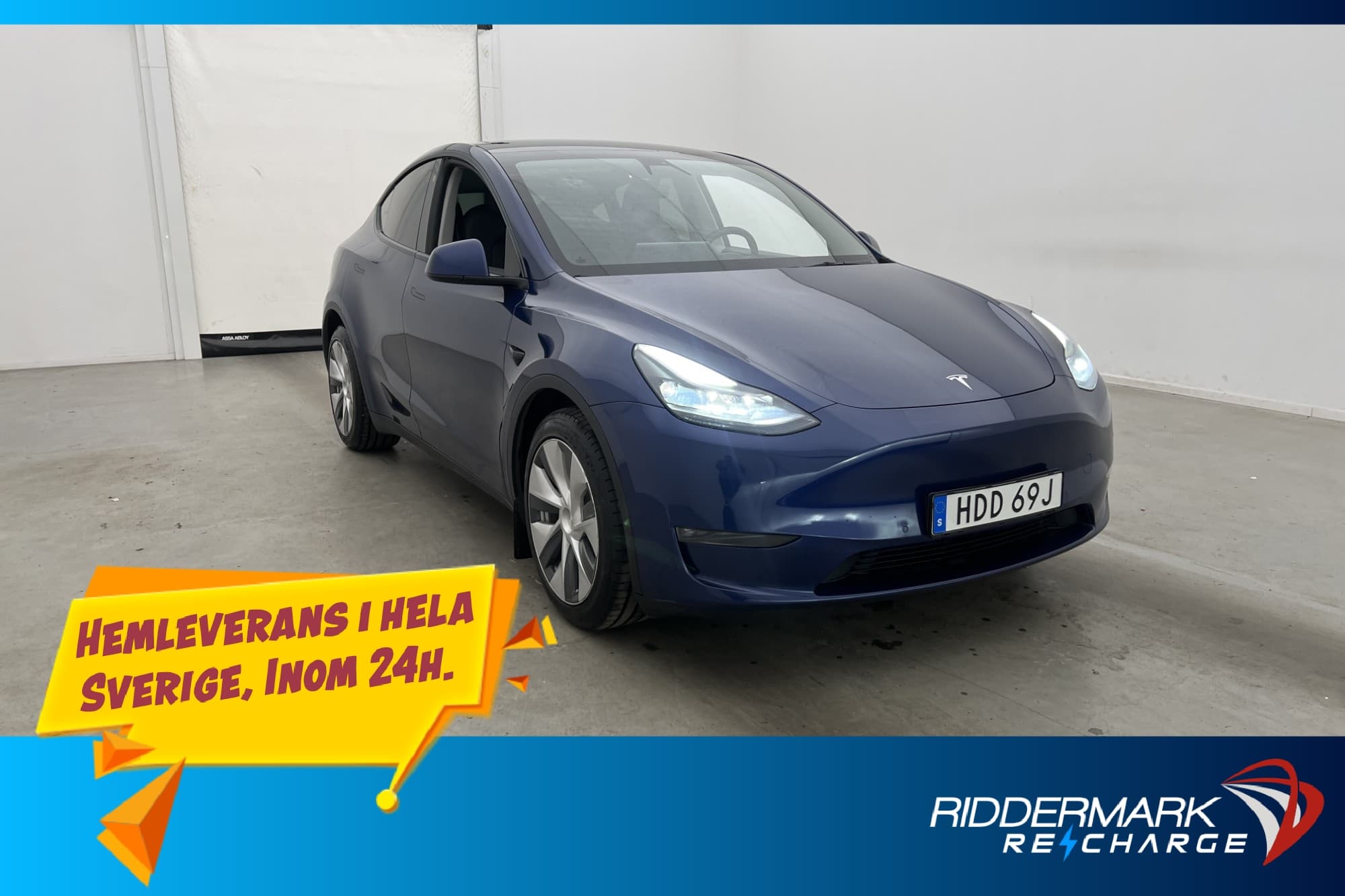 Tesla Model Y Long Range AWD AP Drag 1 brukare Svensksåld