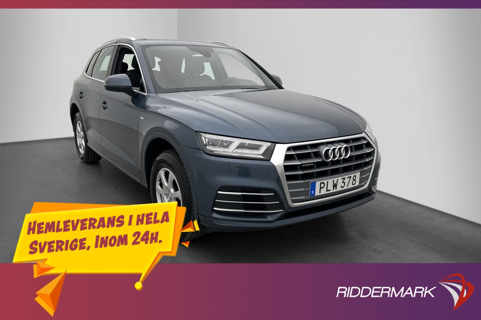 Audi Q5 2.0 TDI Q S-Line Pano B&O Cockpit Navi Halvskinn