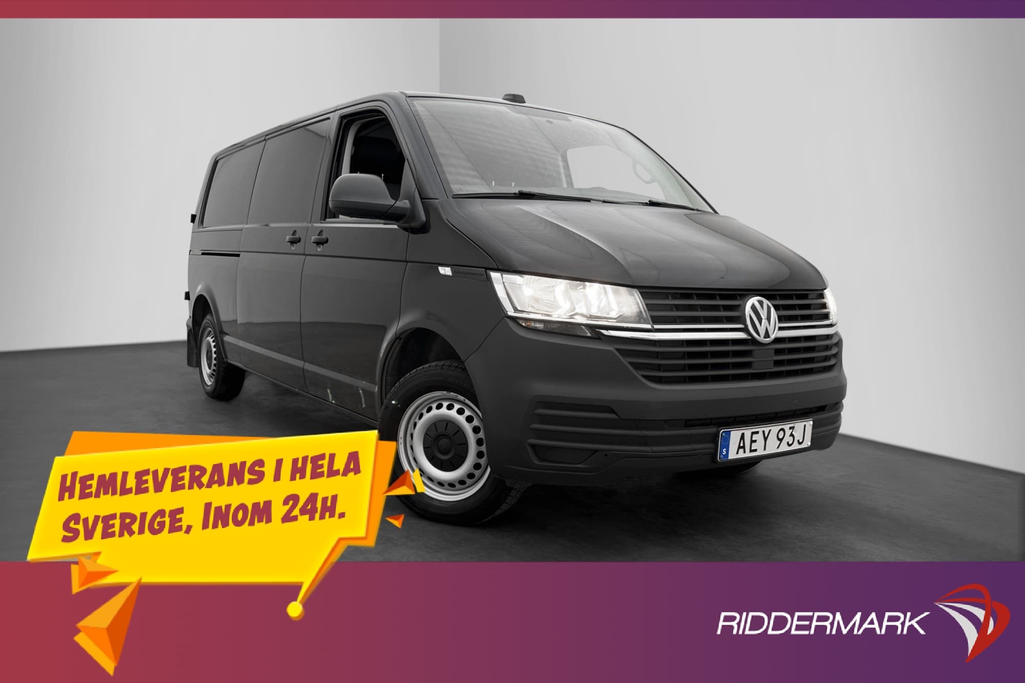 Volkswagen Transporter L2 Värmare Drag B-Kamera CARPLAY MOMS