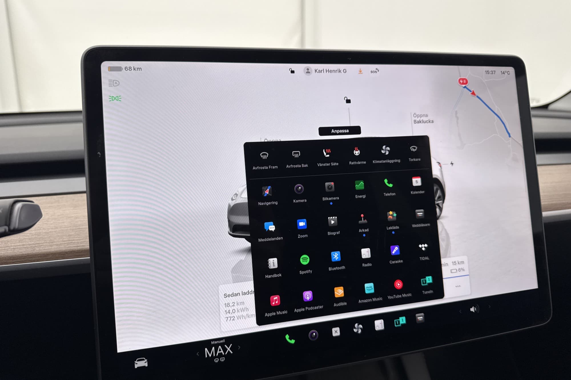 Tesla Model Y Long Range AWD Autopilot Drag 1 Brukare