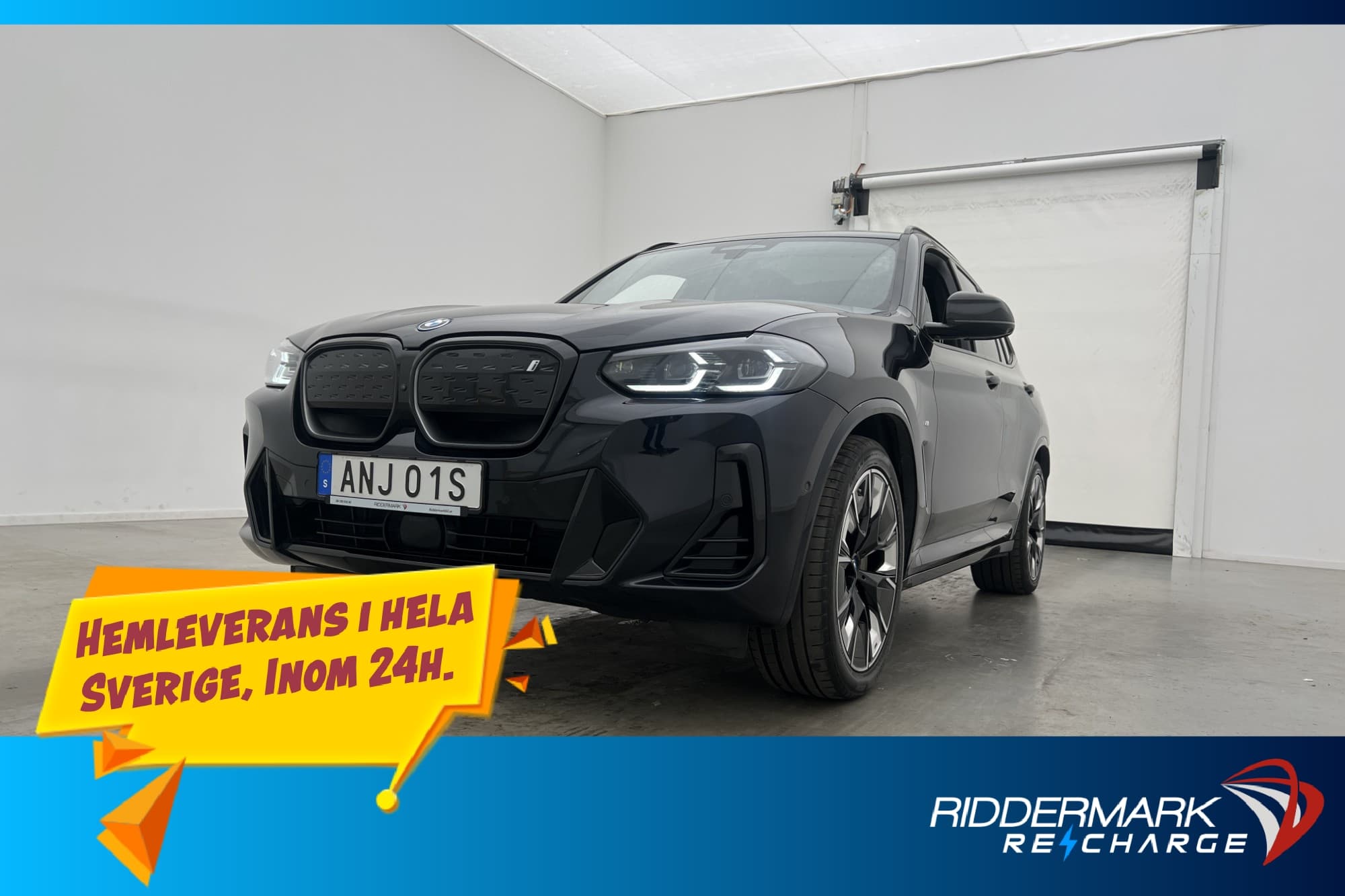 BMW iX3 286hk M Sport Charged Plus Pano H/K 360° Drag MOMS