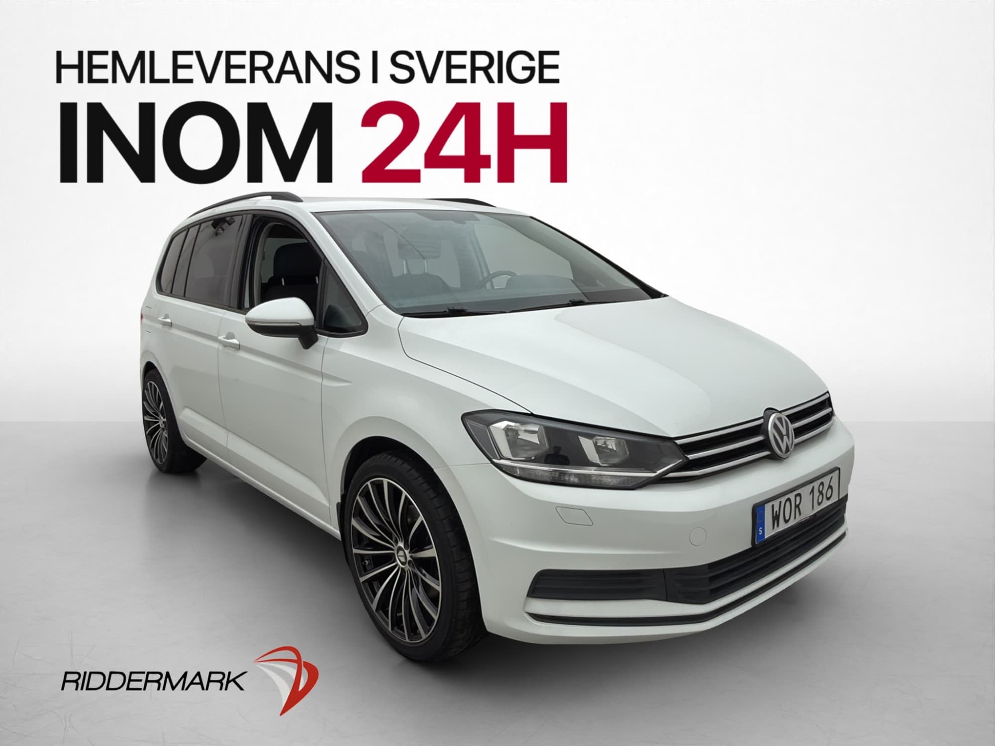 Volkswagen Touran 110hk HANDIKAPPSANPASSAD Kamera Drag