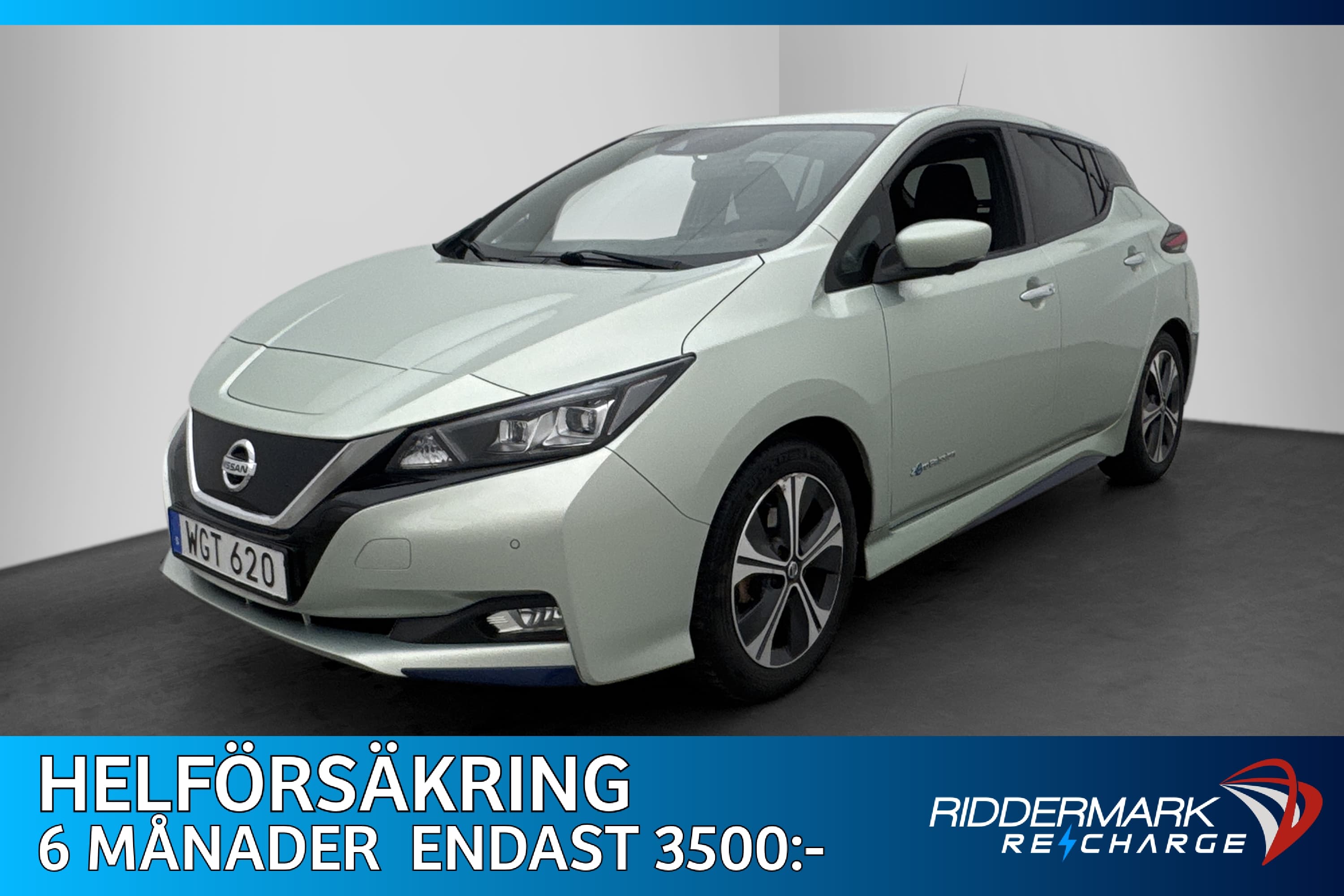 Nissan Leaf 40 kWh N-Connecta 360° Rattvärme Navi Låg skatt