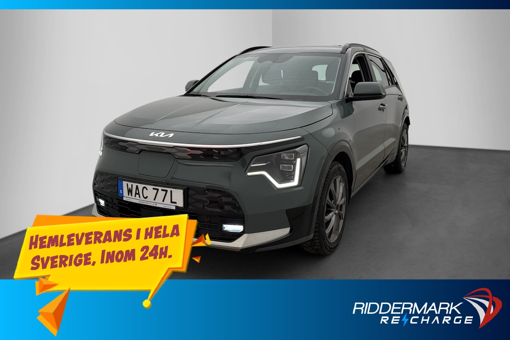 Kia E-Niro EV 204hk Action Kamera Rattvärme CarPlay MOMS