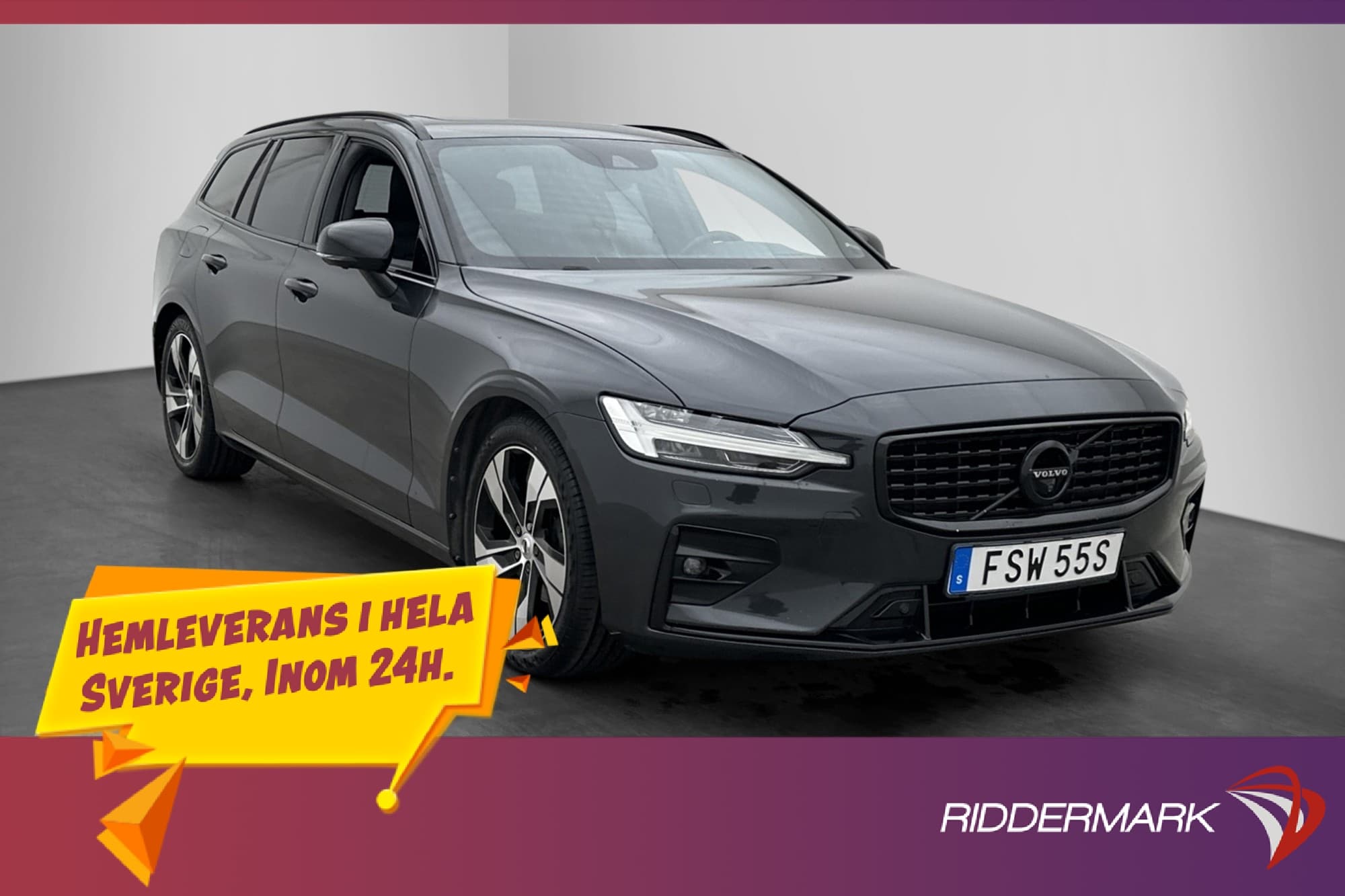 Volvo V60 D4 AWD R-Design Pano H/K HUD 360° VOC Drag Värmare