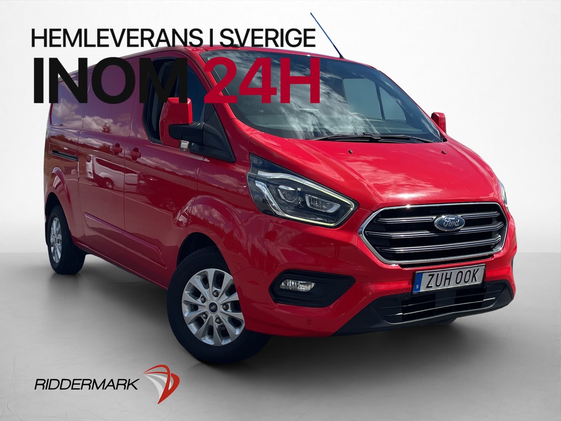 Ford Transit Custom L2 Ny-Kamrem Värm B-Kamera 2xDörrar Moms