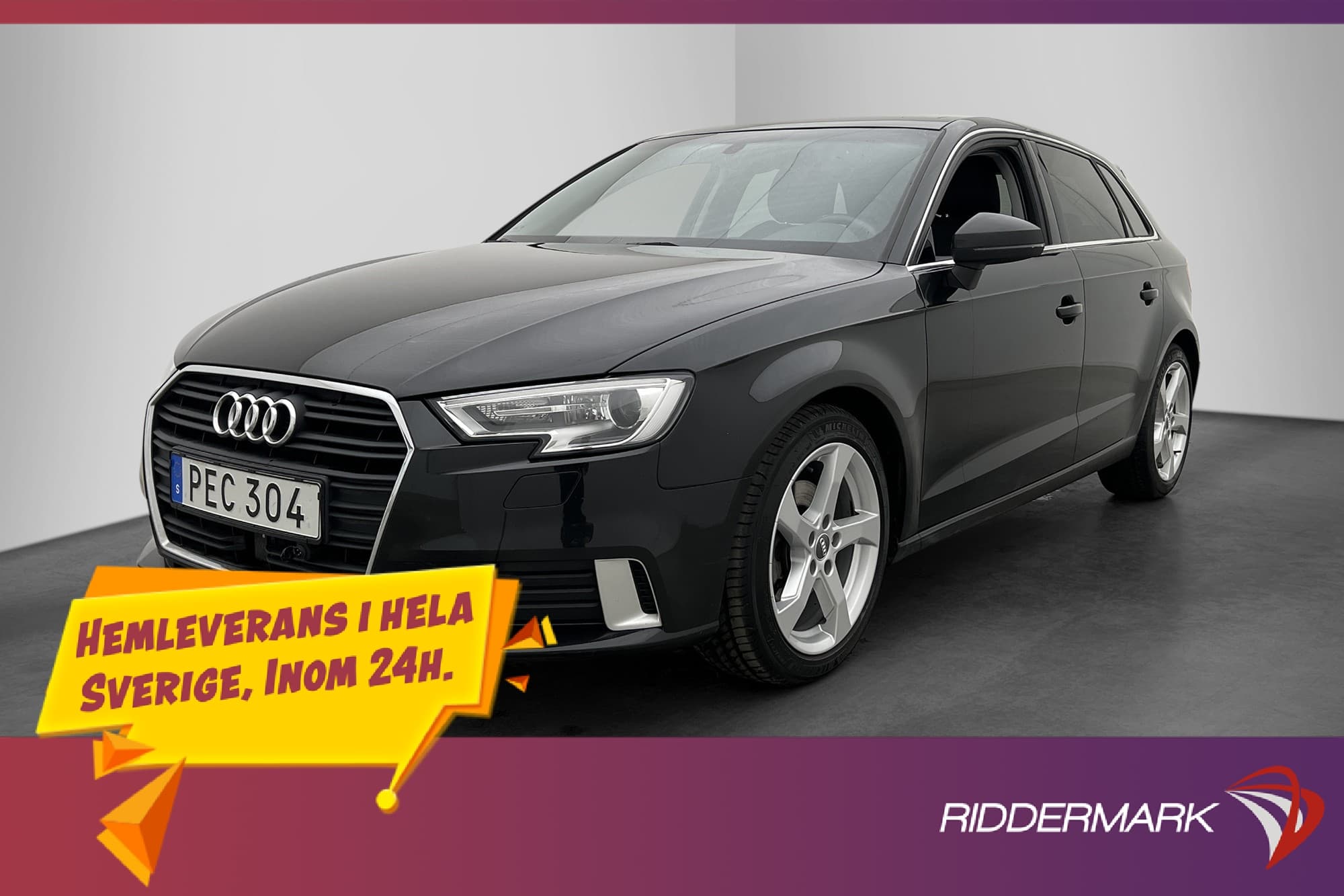 Audi A3 Sportback 1.6 TDI 110hk Pano B&O M-Värmare Dragkrok