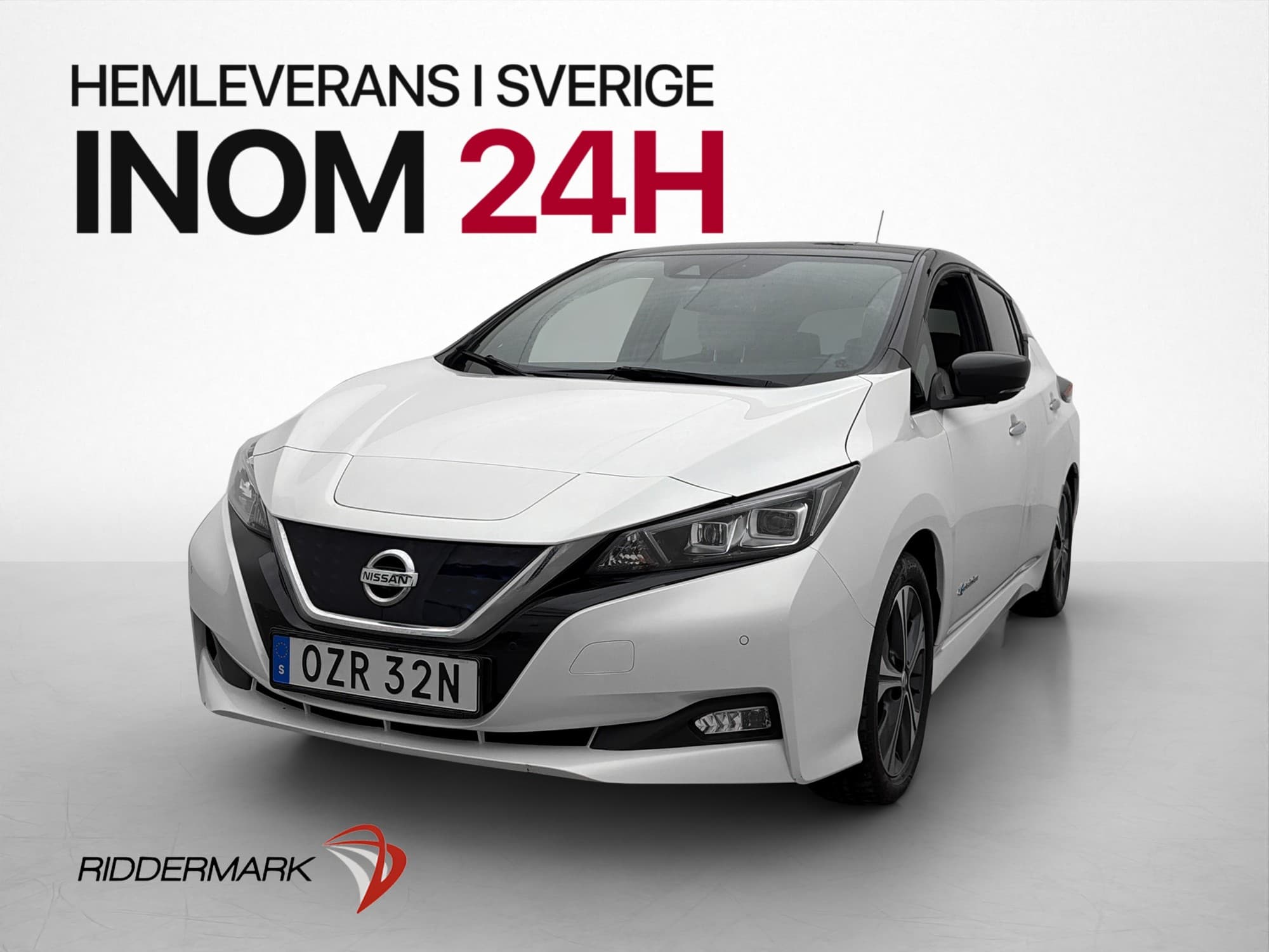Nissan Leaf 150hk 40 kWh Tekna Bose 360° Navi Rattvärme