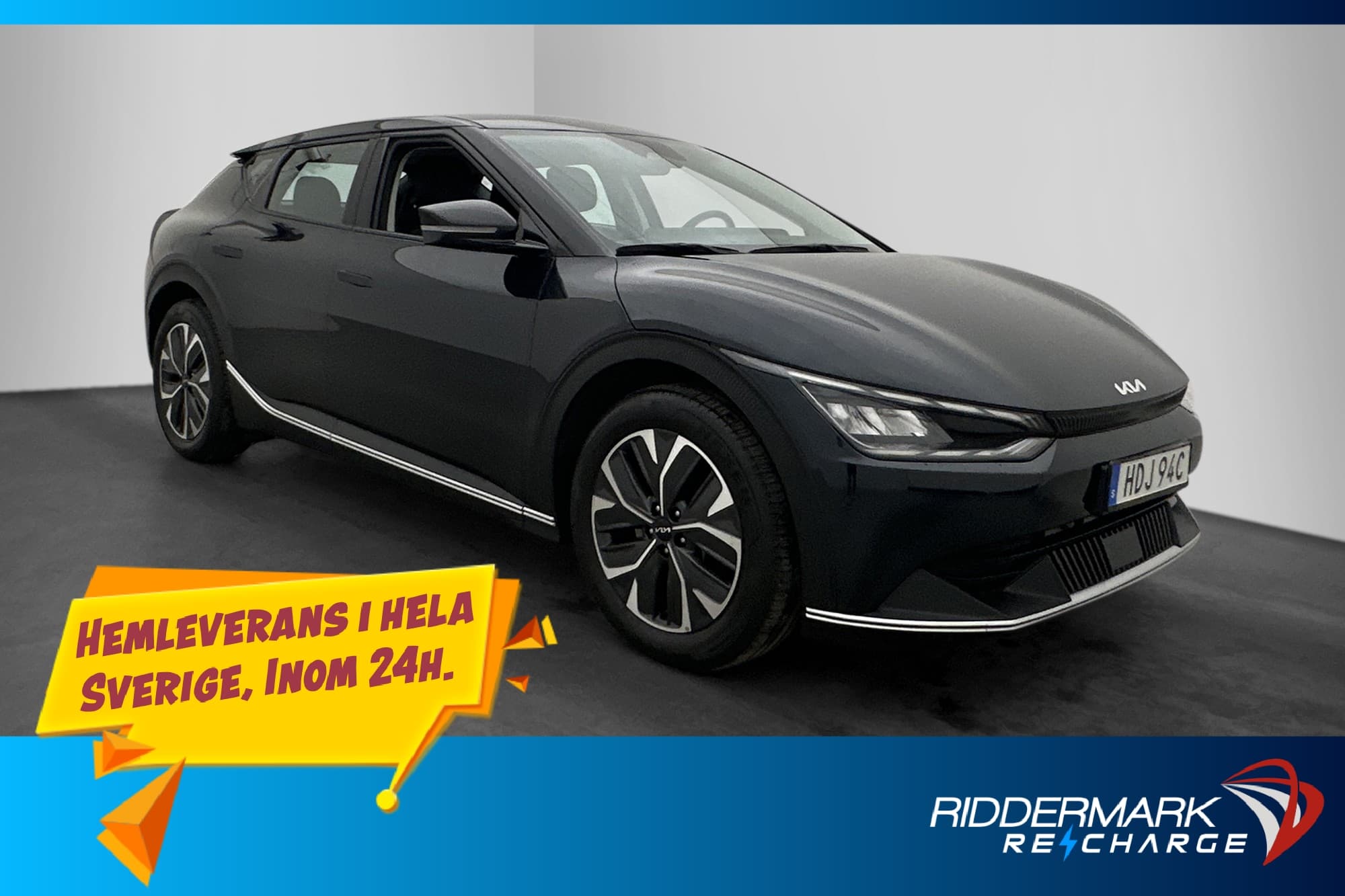 Kia EV6 77.4 kWh 228hk Base Kamera Rattvärme CarPlay MOMS