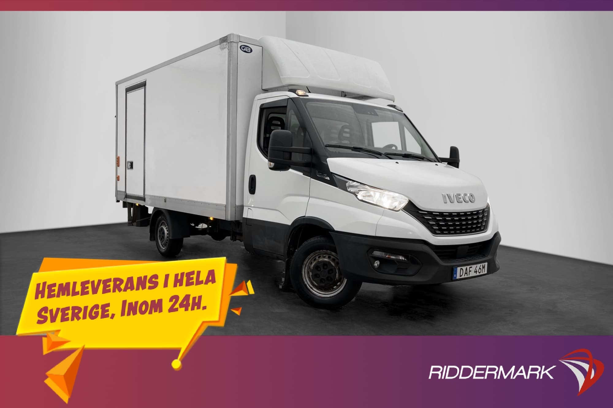 Iveco Daily 35 Bakgavellyft Ny-Kamrem Värmare Sidodörr Moms
