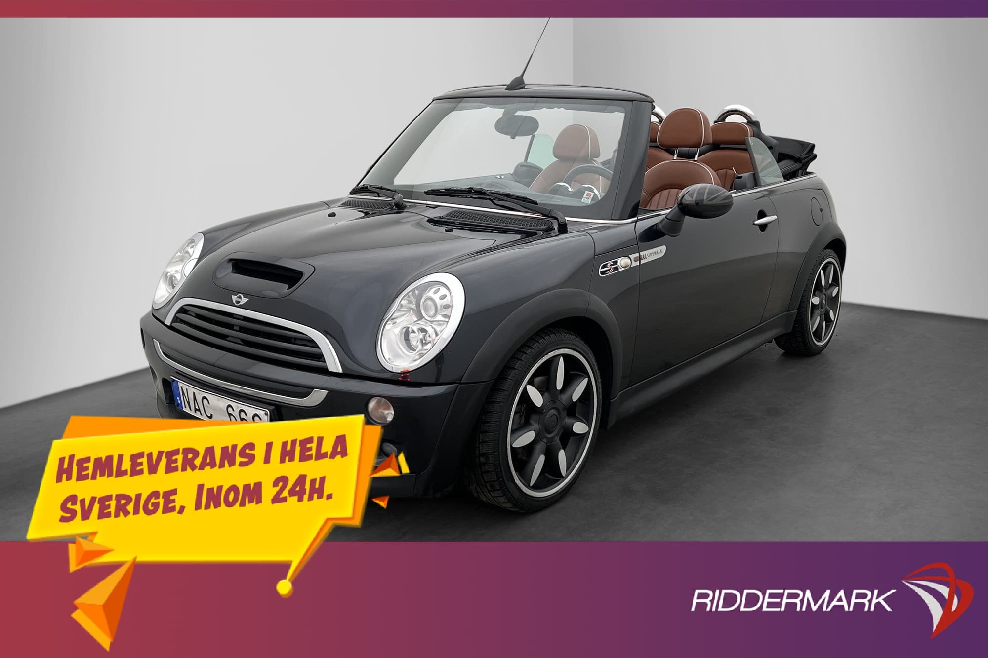 MINI Cooper S Cabriolet 170hk Sidewalk P-Sensorer Skinn