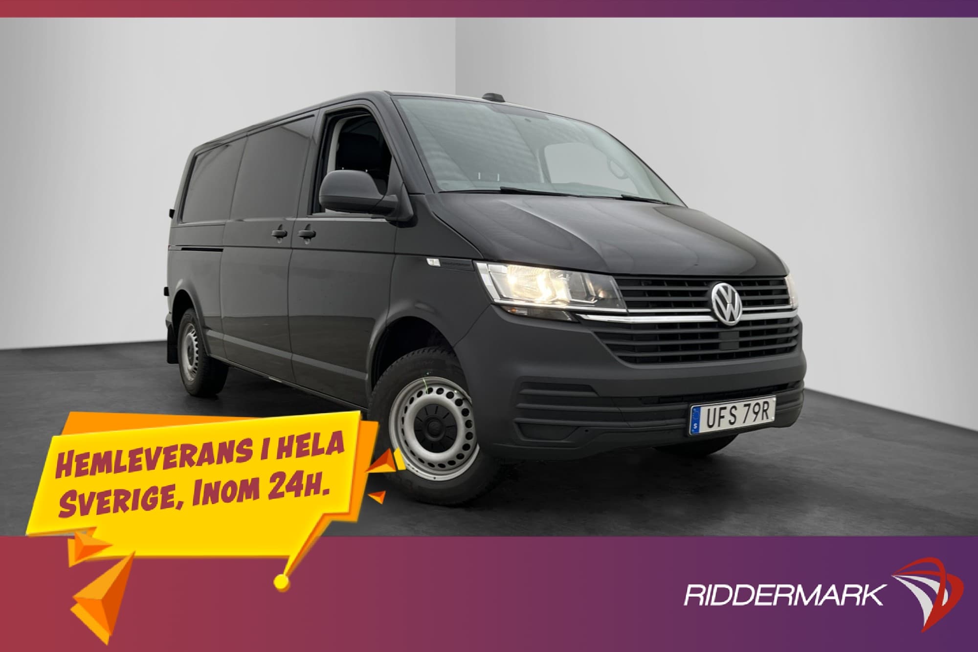 Volkswagen Transporter L2 Värmare Drag B-Kamera CARPLAY Moms