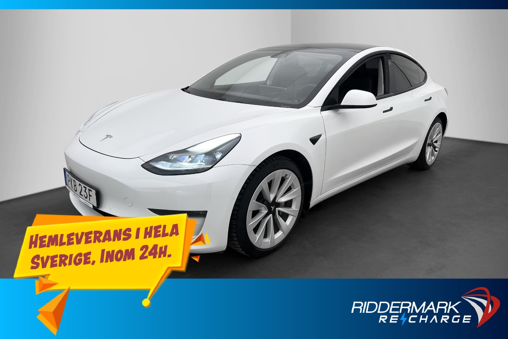 Tesla Model 3 Long Range AWD Svensksåld Autopilot Pano