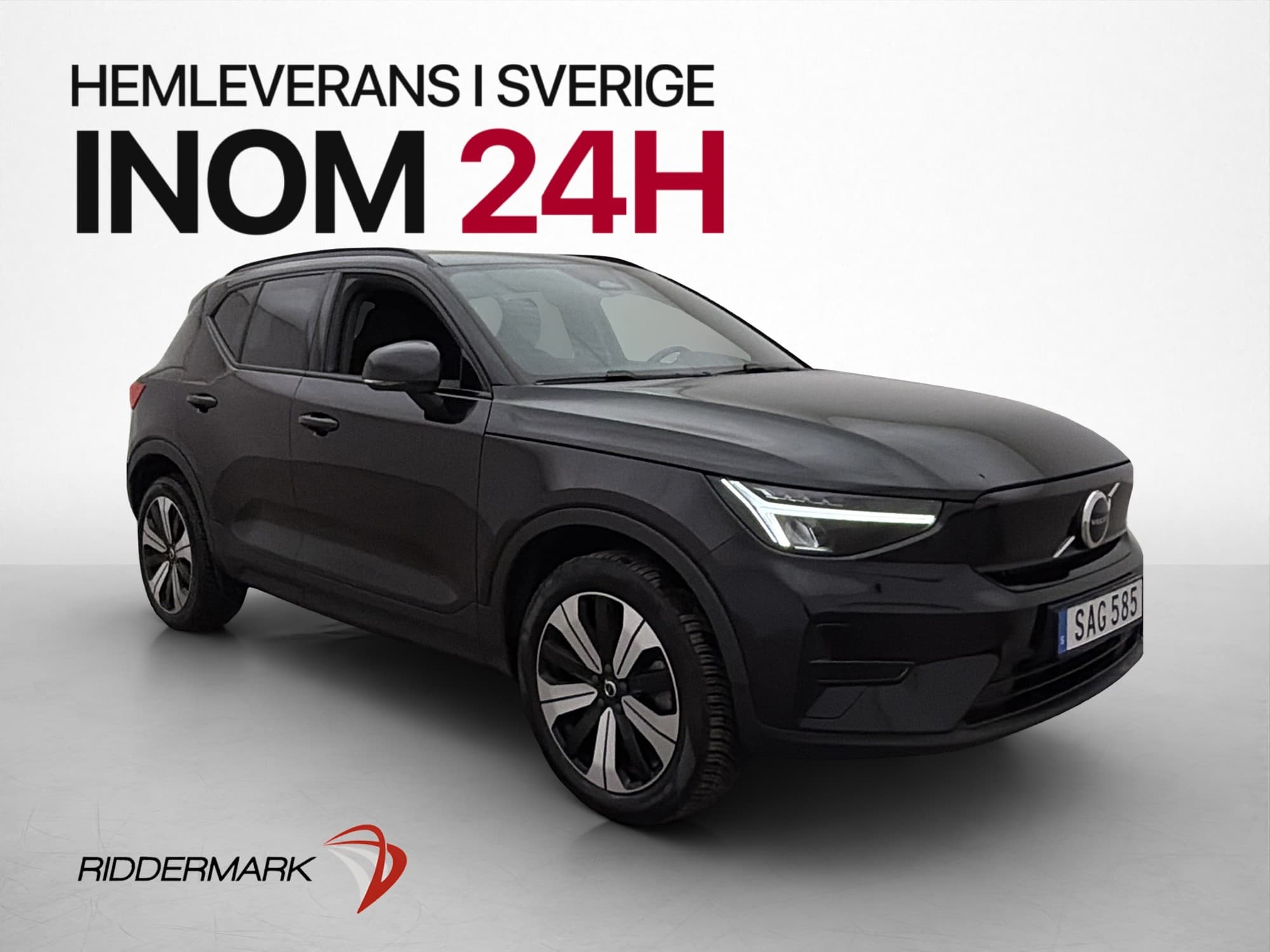Volvo XC40 Recharge Single Motor Värm Rattvärme Kamera MOMS