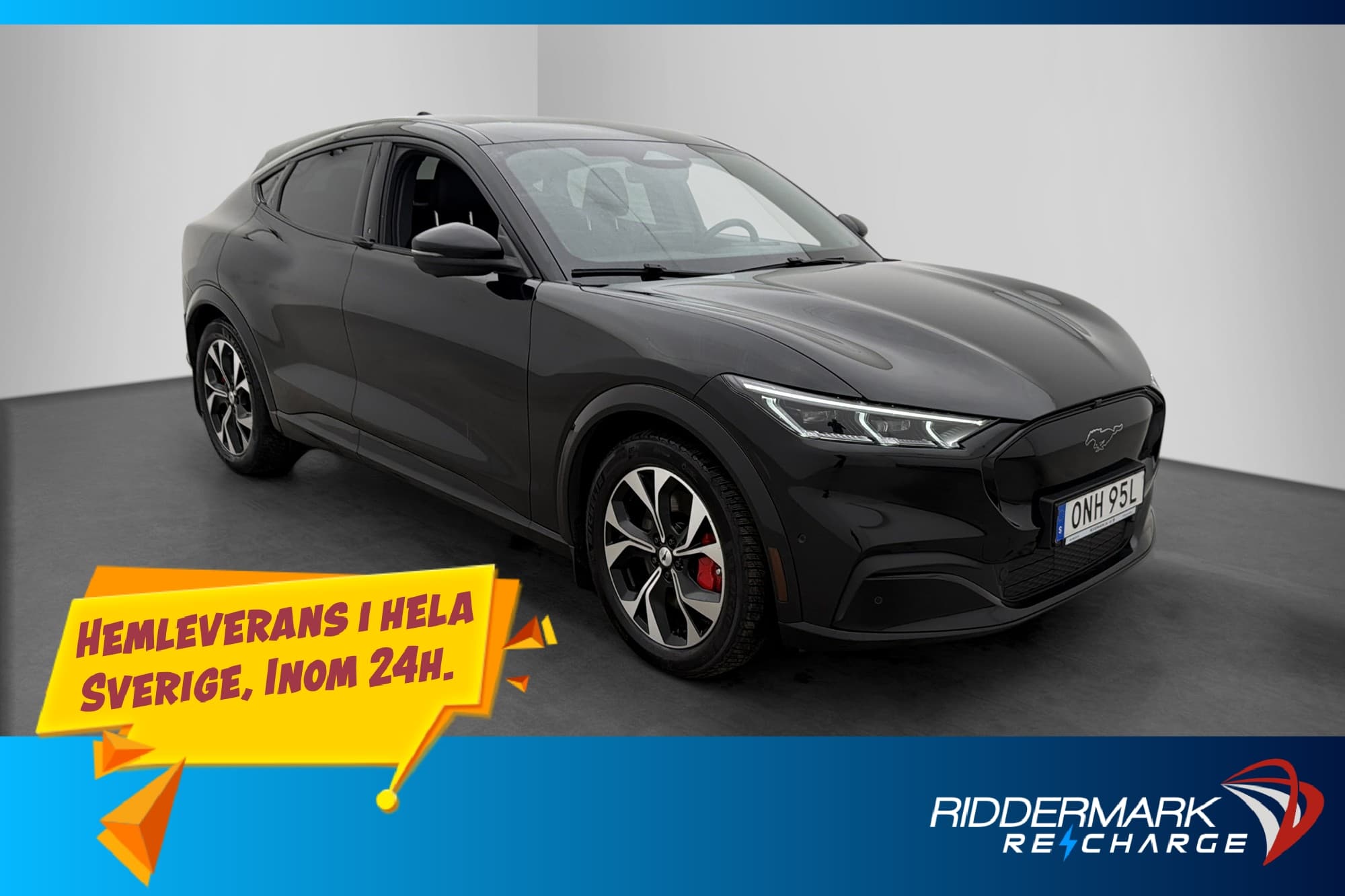 Ford Mustang Mach-E Long Range AWD 360° Drag Skinn Navi