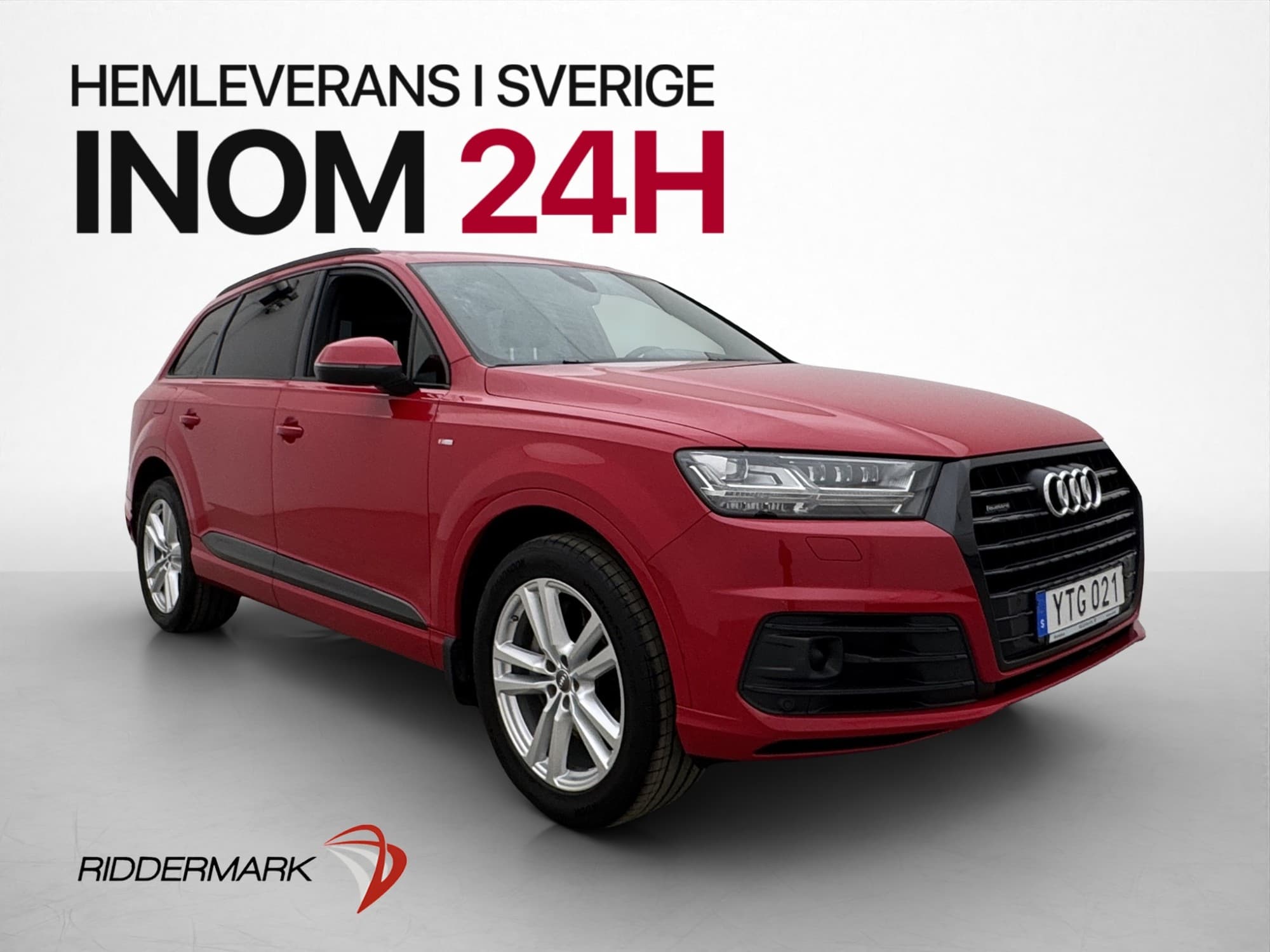 Audi Q7 3.0 TDI V6 Q 272hk 7-Sits S Line Värm BOSE Navi Drag