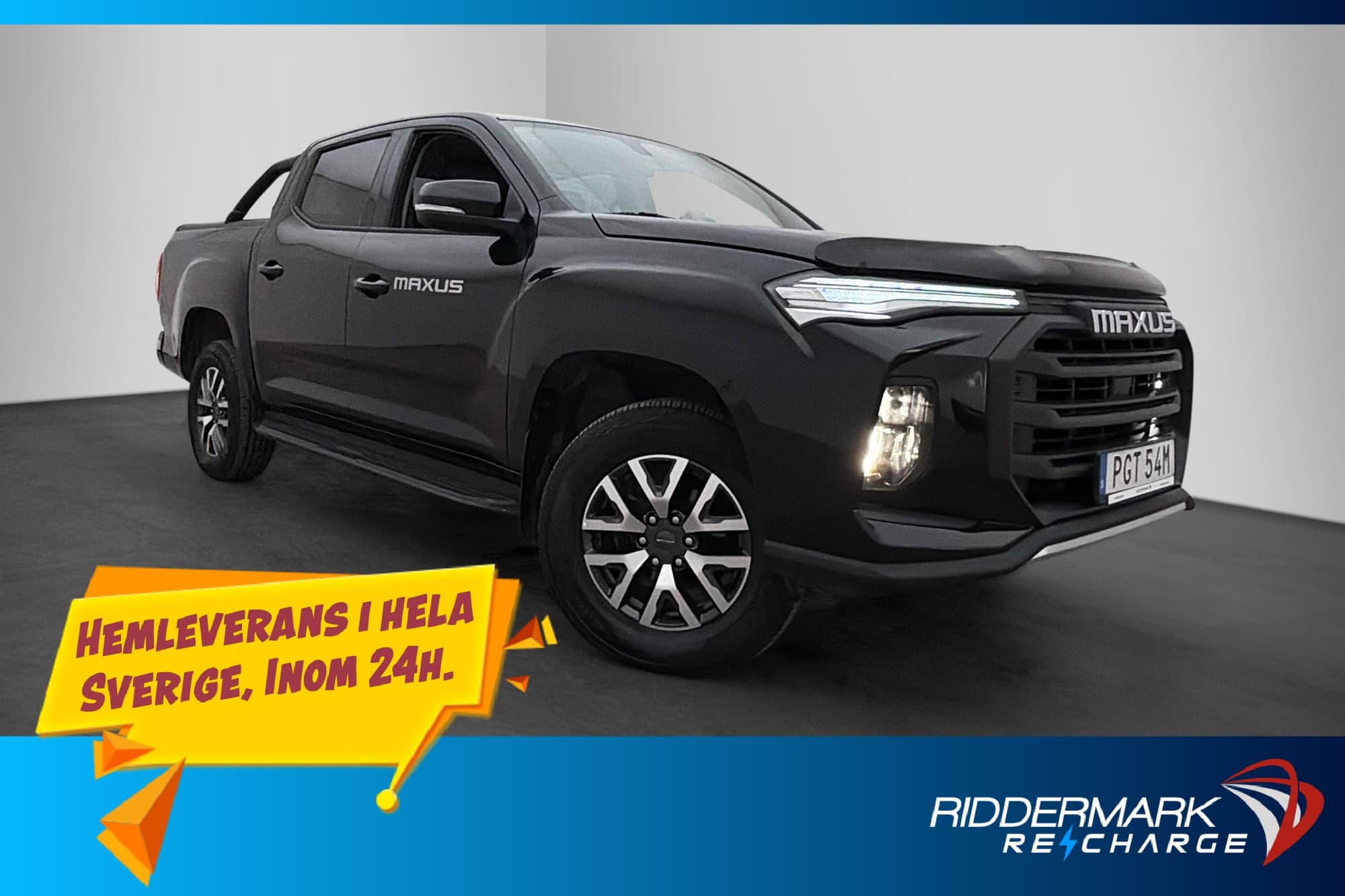 Maxus T90 EV 88.5 kWh 180hk Drag B-Kamera Skinn CARPLAY Moms