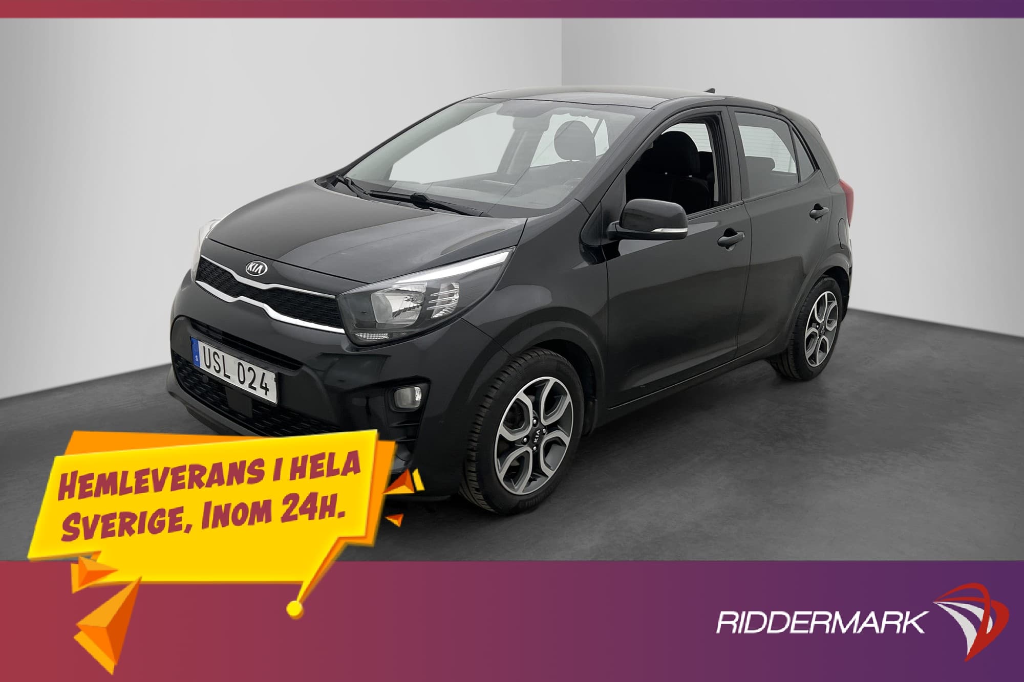 Kia Picanto 1.25 MPI 84hk Advance M&K-Värmare Kamera CarPlay