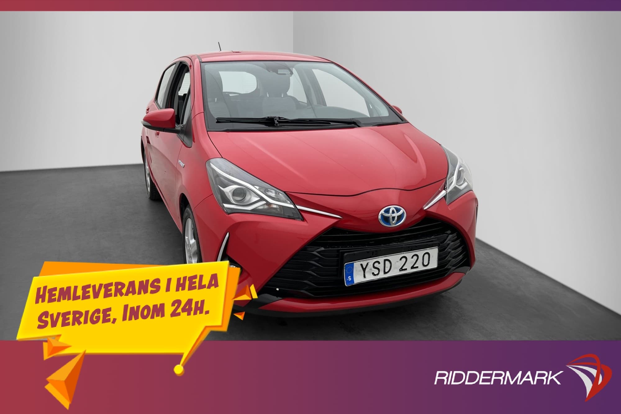 Toyota Yaris Hybrid 101hk Backkamera 360kr Skatt Farthållare