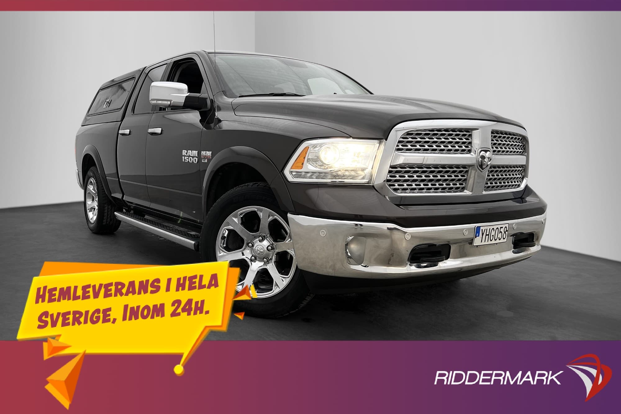 Dodge RAM Quad Cab Laramie 5.7 Drag Alpine V-inred Kåpa Moms