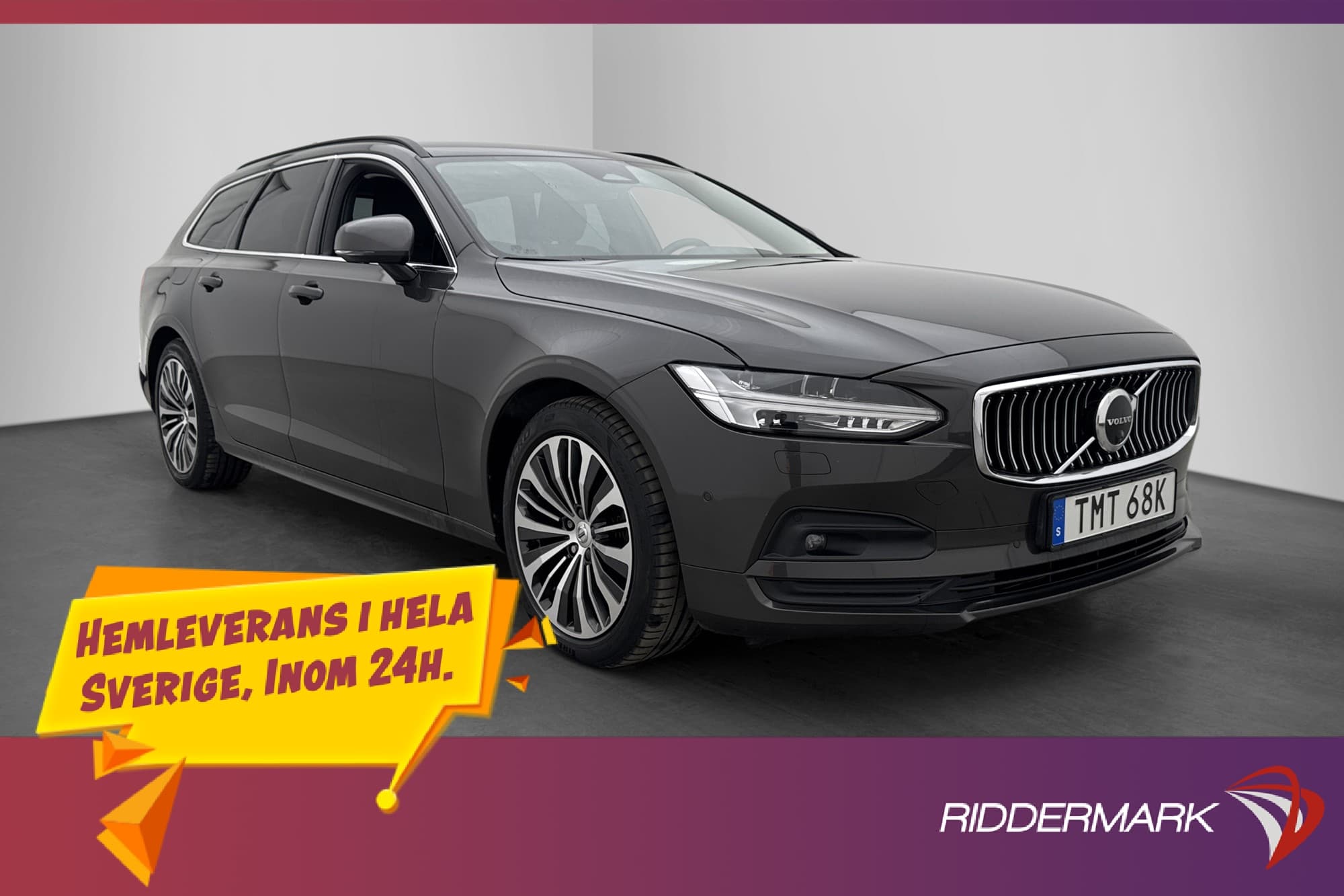 Volvo V90 B4 AWD Momentum Läder 360° Värm Adapt-fart Drag