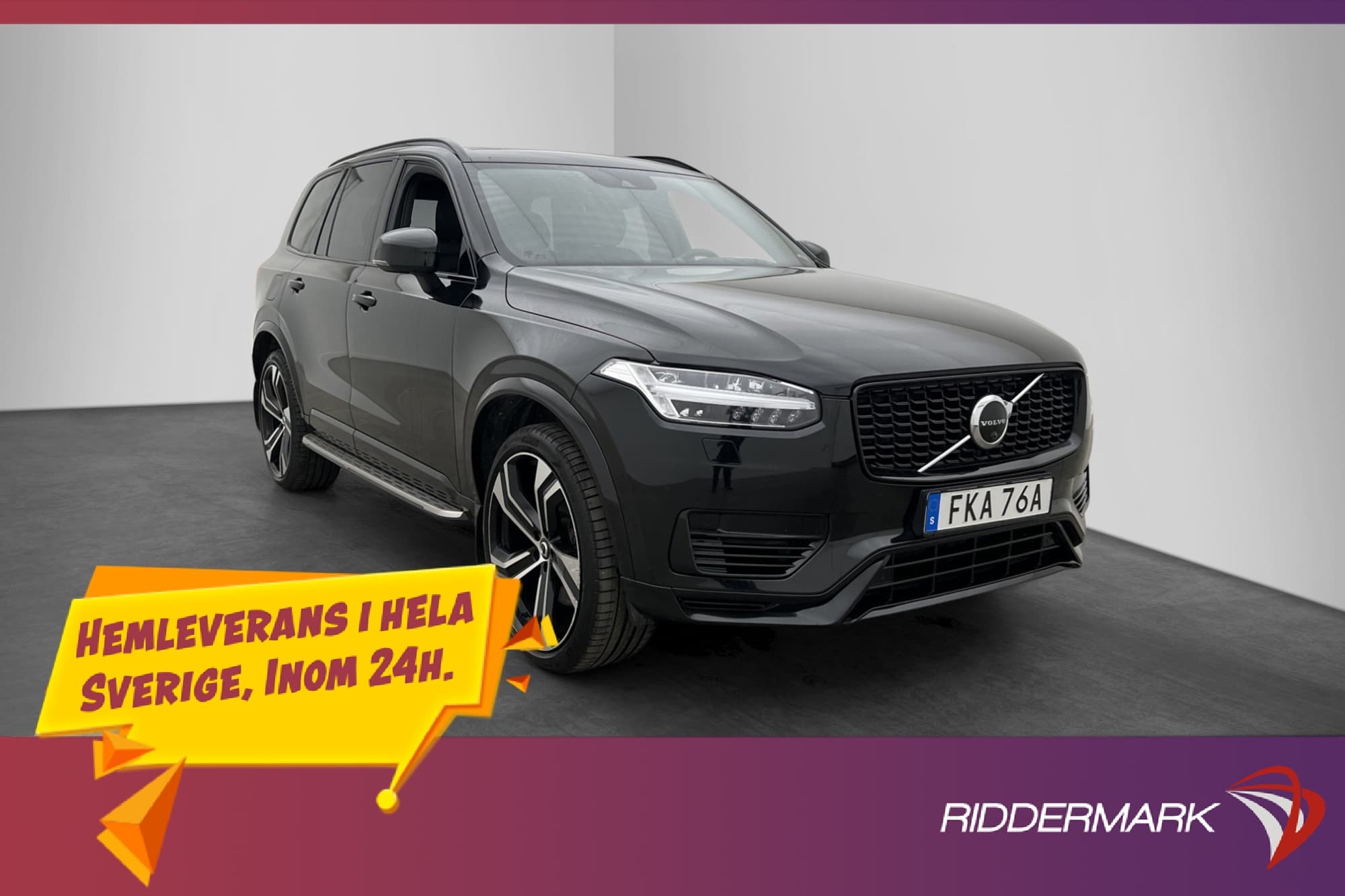 Volvo XC90 Recharge T8 R-Design 7-Sits VOC Pano B&W Luftfjäd