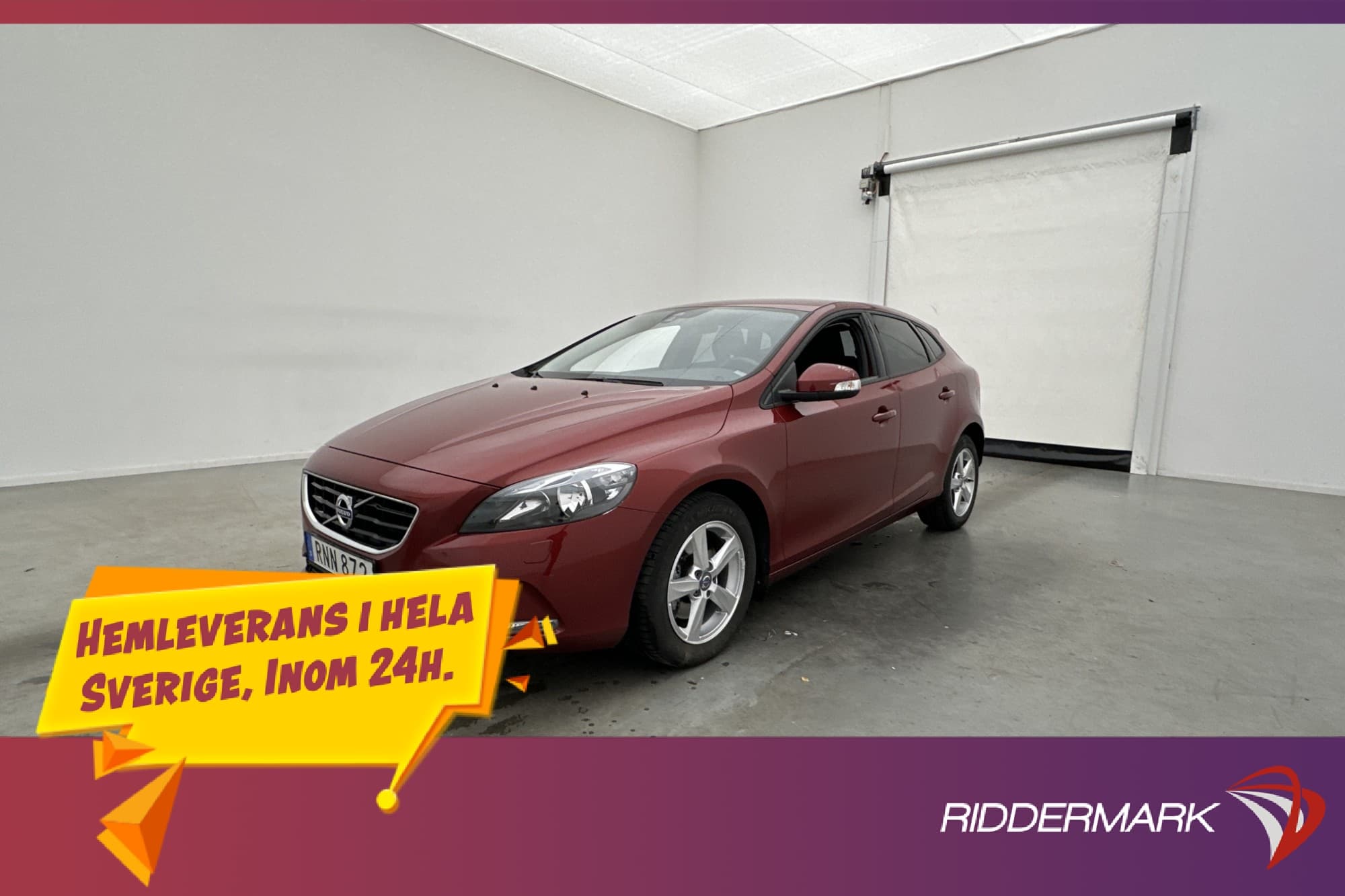 Volvo V40 T2 122hk Backkamera P-Värmare Dragkrok LÅGAMIL