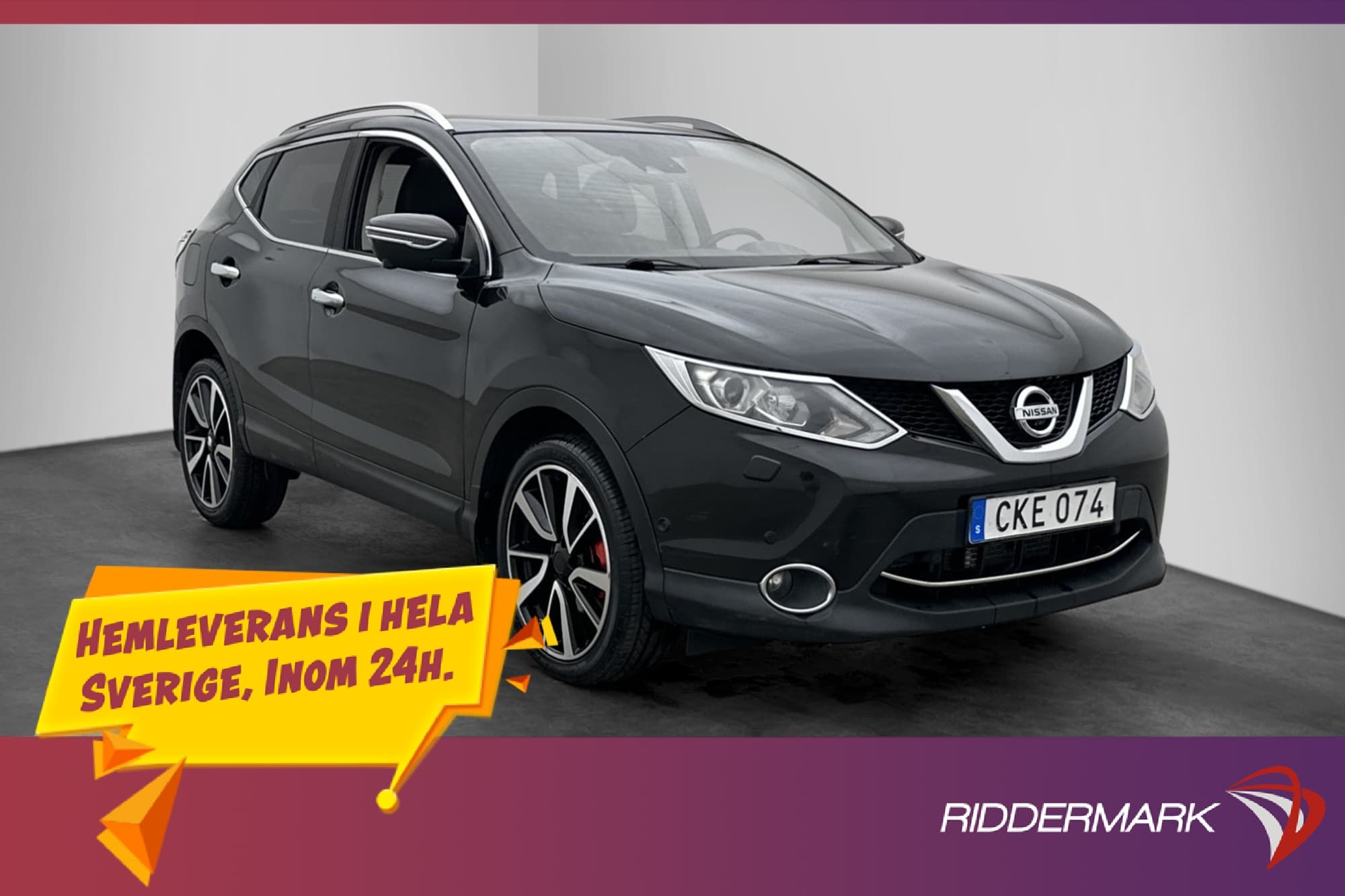 Nissan Qashqai 1.6 dCi 130hk Tekna Pano 360° Navi Halvskinn