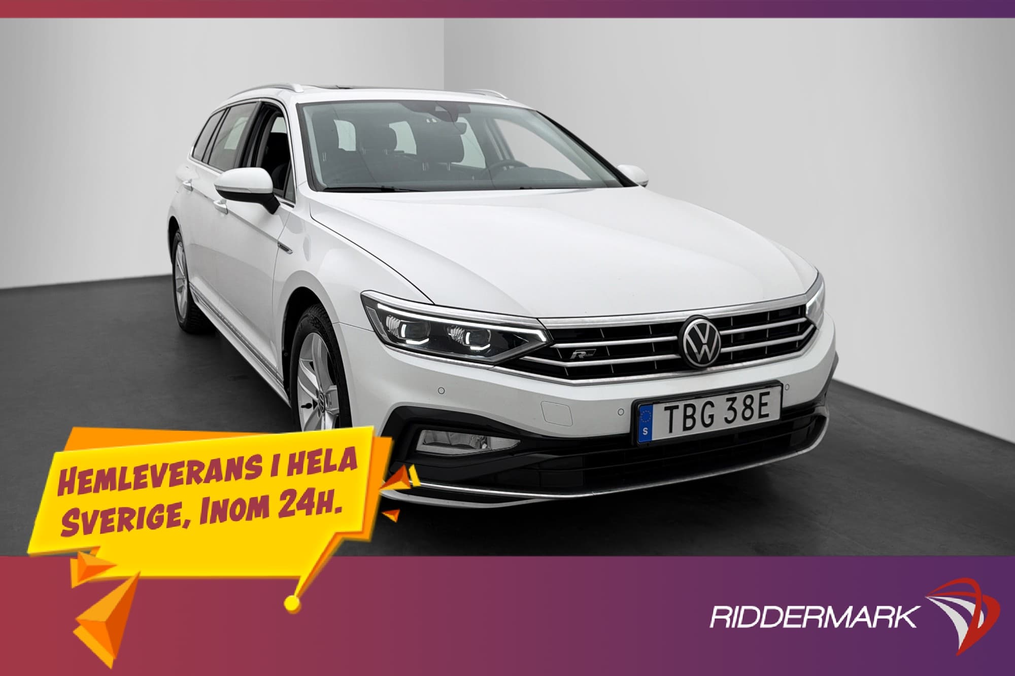 Volkswagen Passat 200hk R-Line Cockpit Pano Värmare MOMS