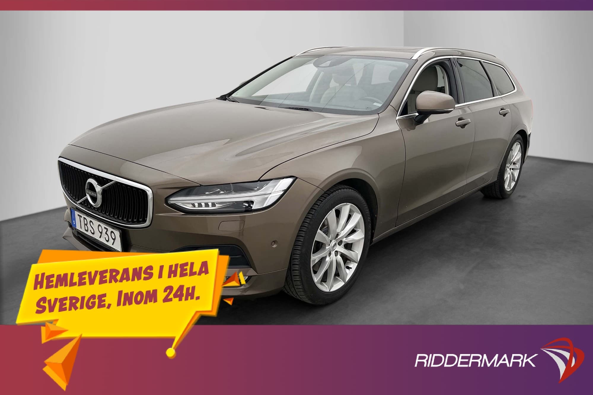 Volvo V90 D4 Momentum VOC Värmare Panorama Rattvärme CarPlay