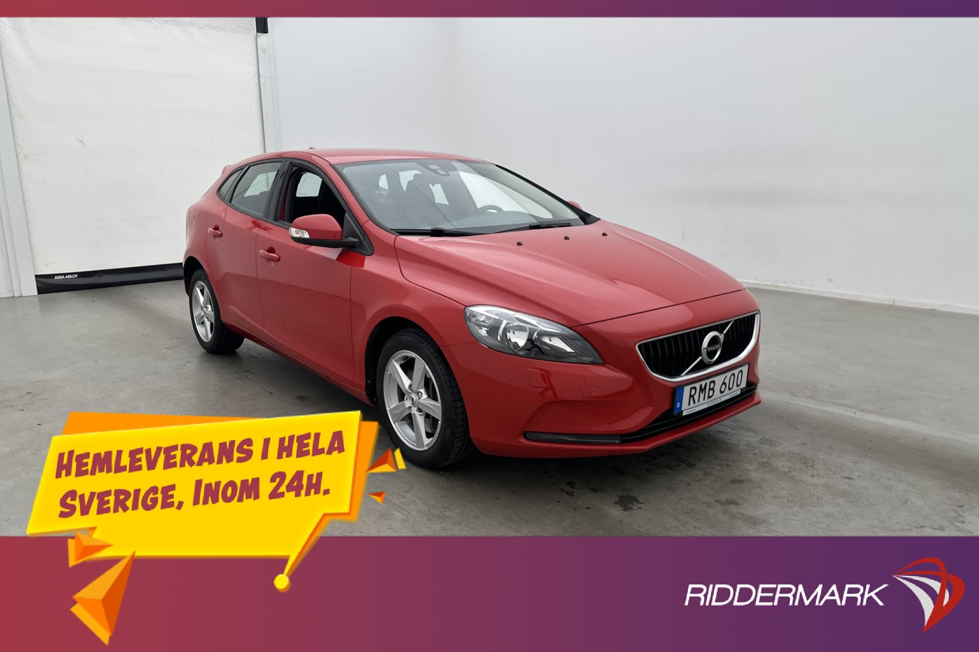 Volvo V40 T3 152hk Kinetic Värmare Sensorer Farthållare