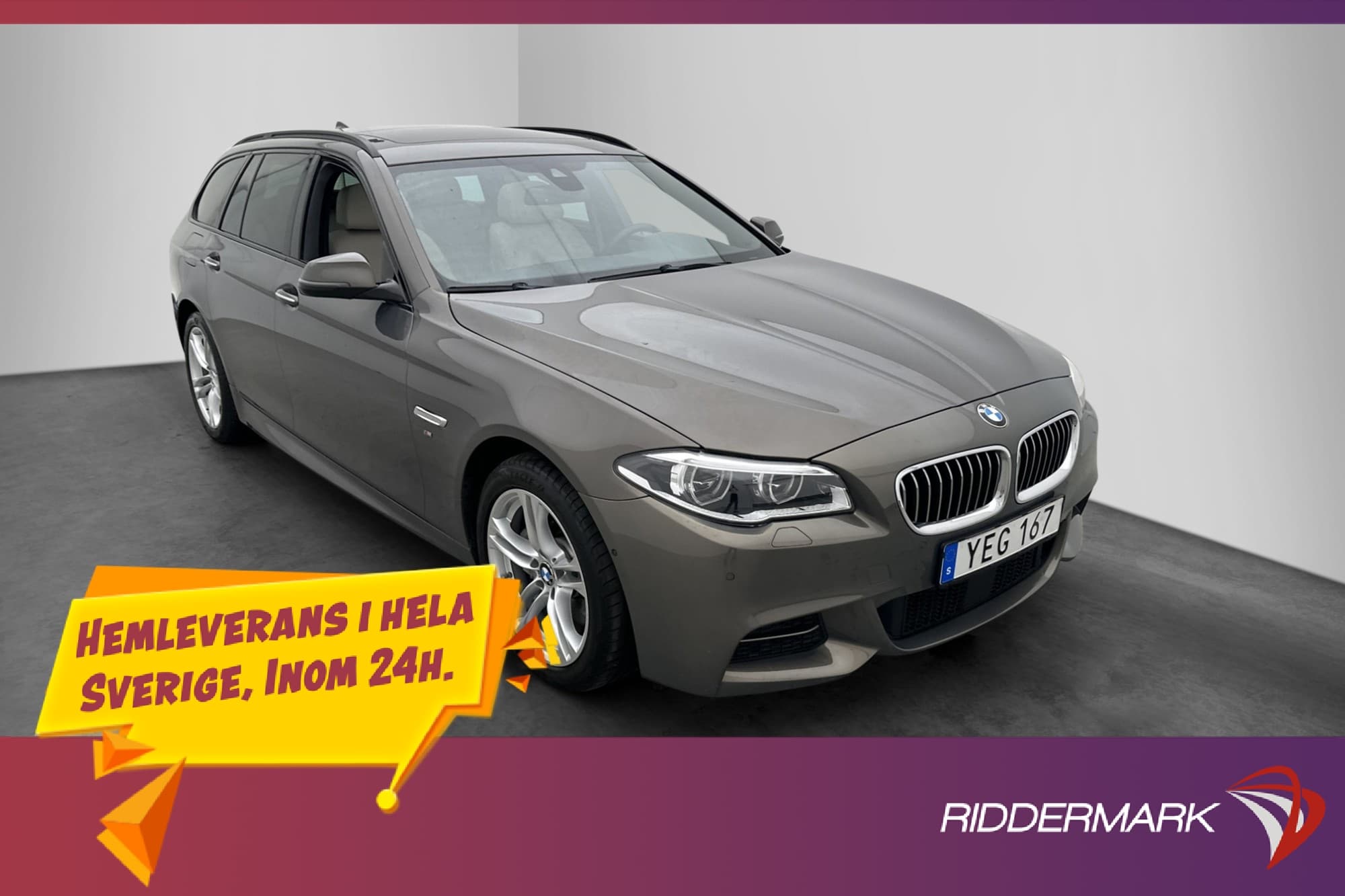 BMW 530 D xDrive M Sport Pano H/K 4-Zon Kamera HuD Skinn
