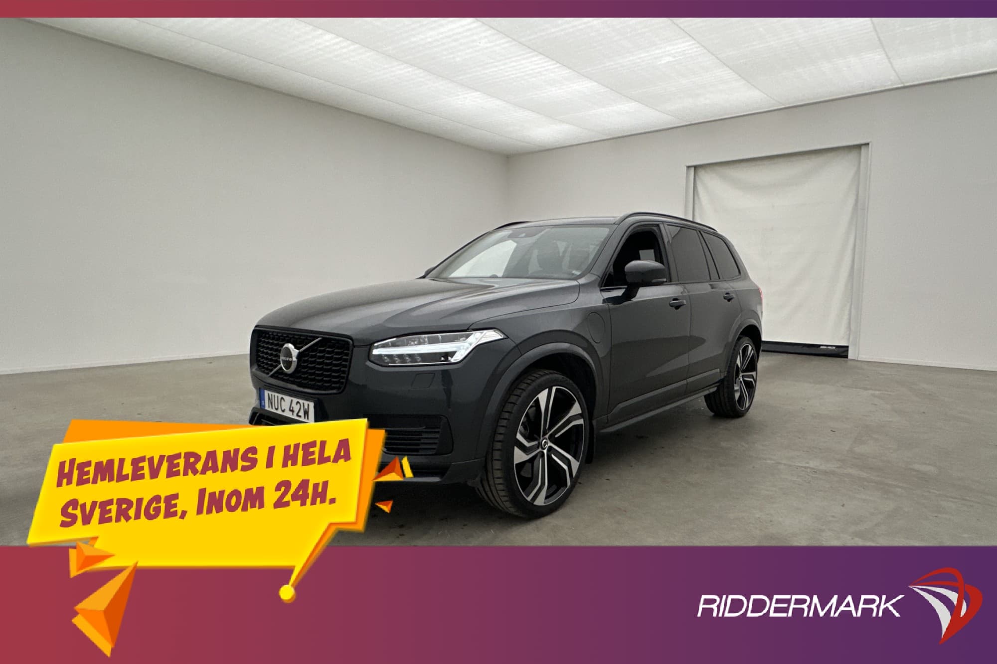 Volvo XC90 LongRange T8 R-Design 7Sit B&W Pano Luftfjäd Värm