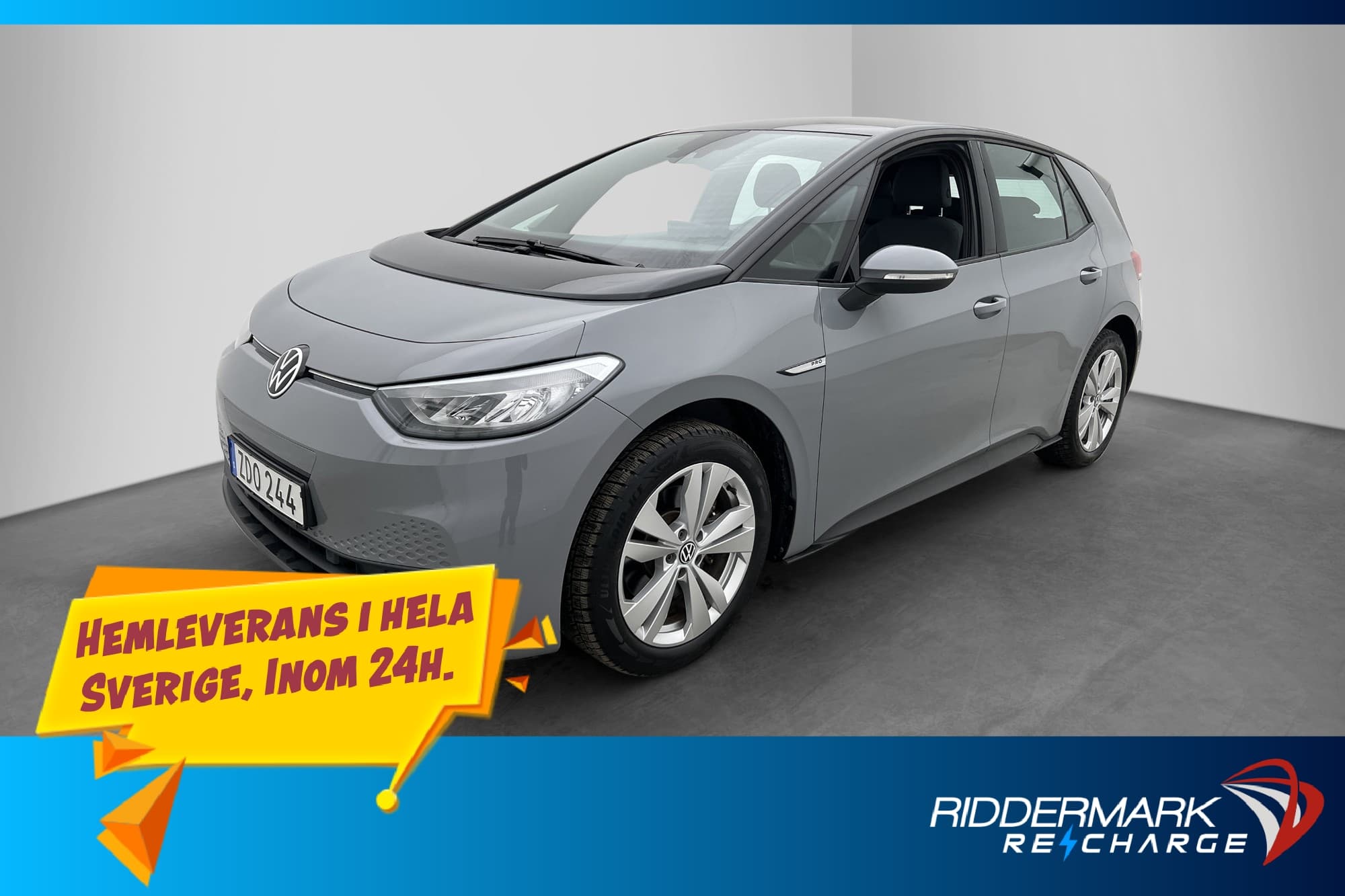 Volkswagen ID.3 Pro Performance 204hk Värmare CarPlay Navi