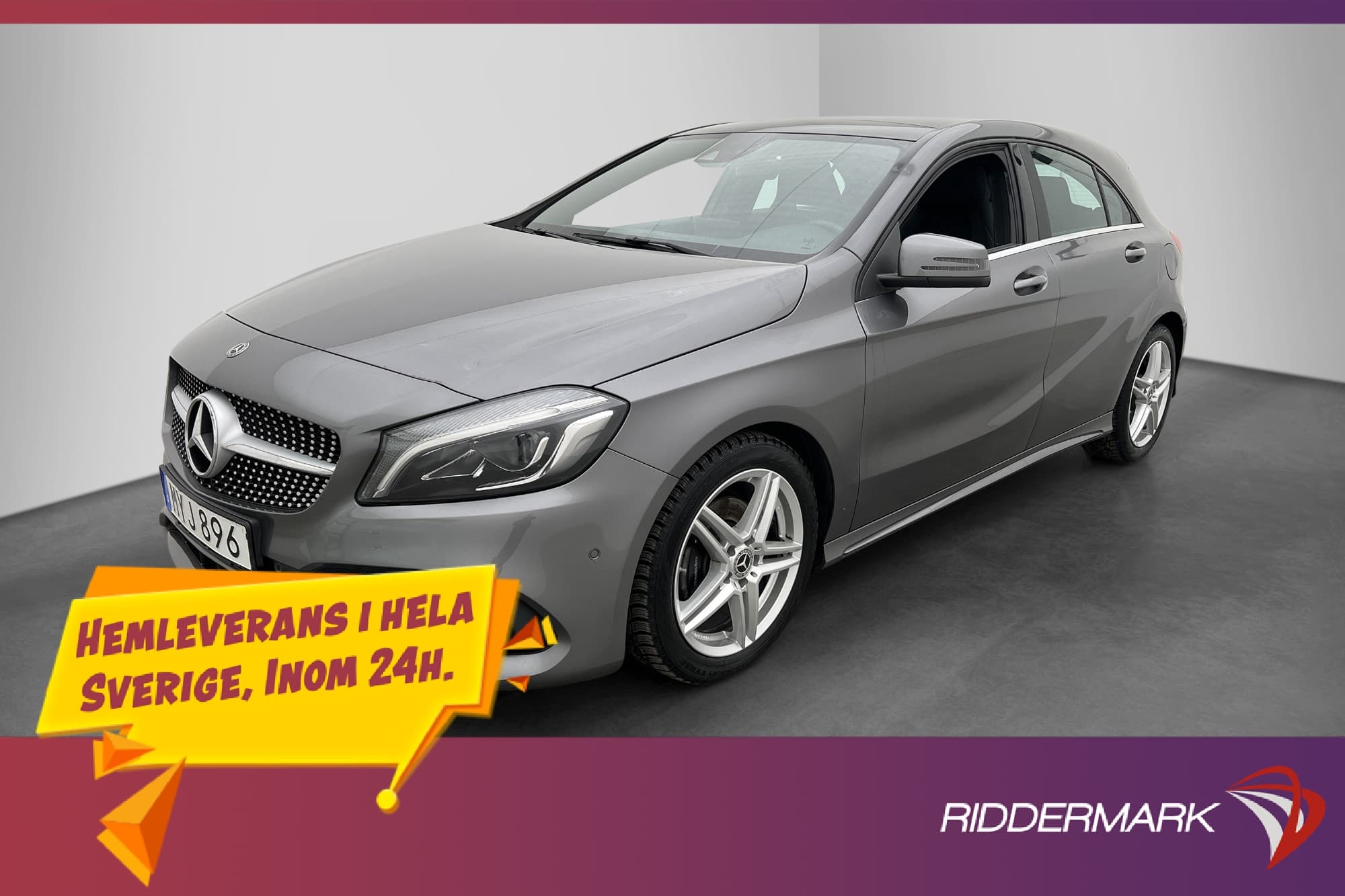 Mercedes-Benz A 200 d 136hk AMG Panorama Kamera Halvskinn