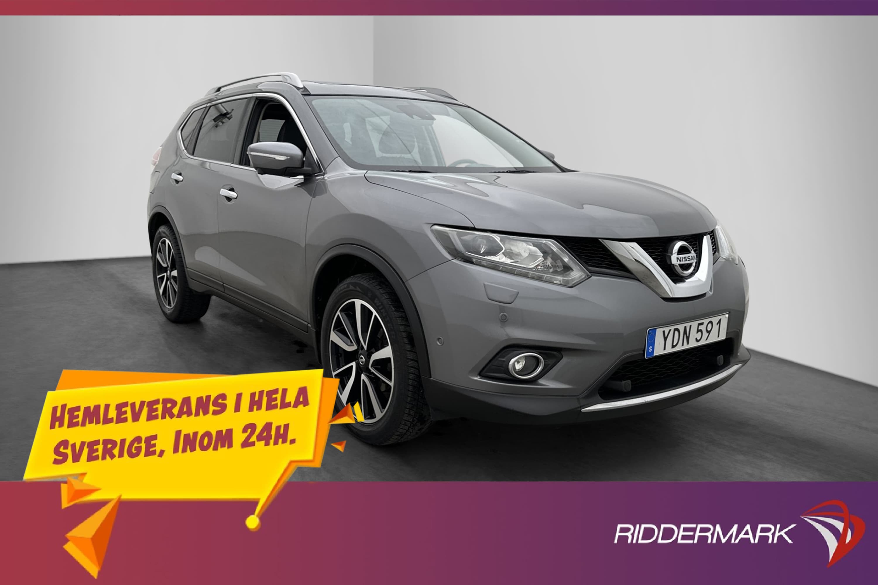 Nissan X-Trail 1.6 dCi 130hk Tekna Pano Skinn 360° Navi