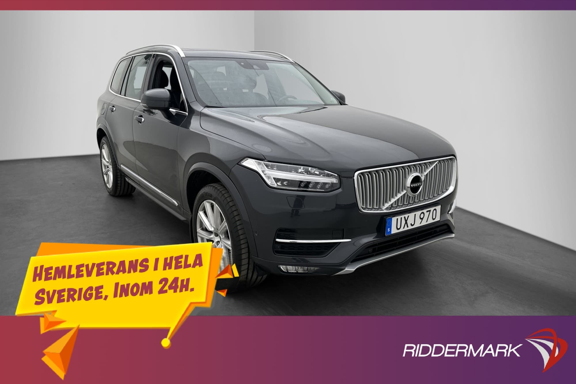 Volvo XC90 D5 AWD Inscription 7-Sits Pano Värmare Skinn Drag