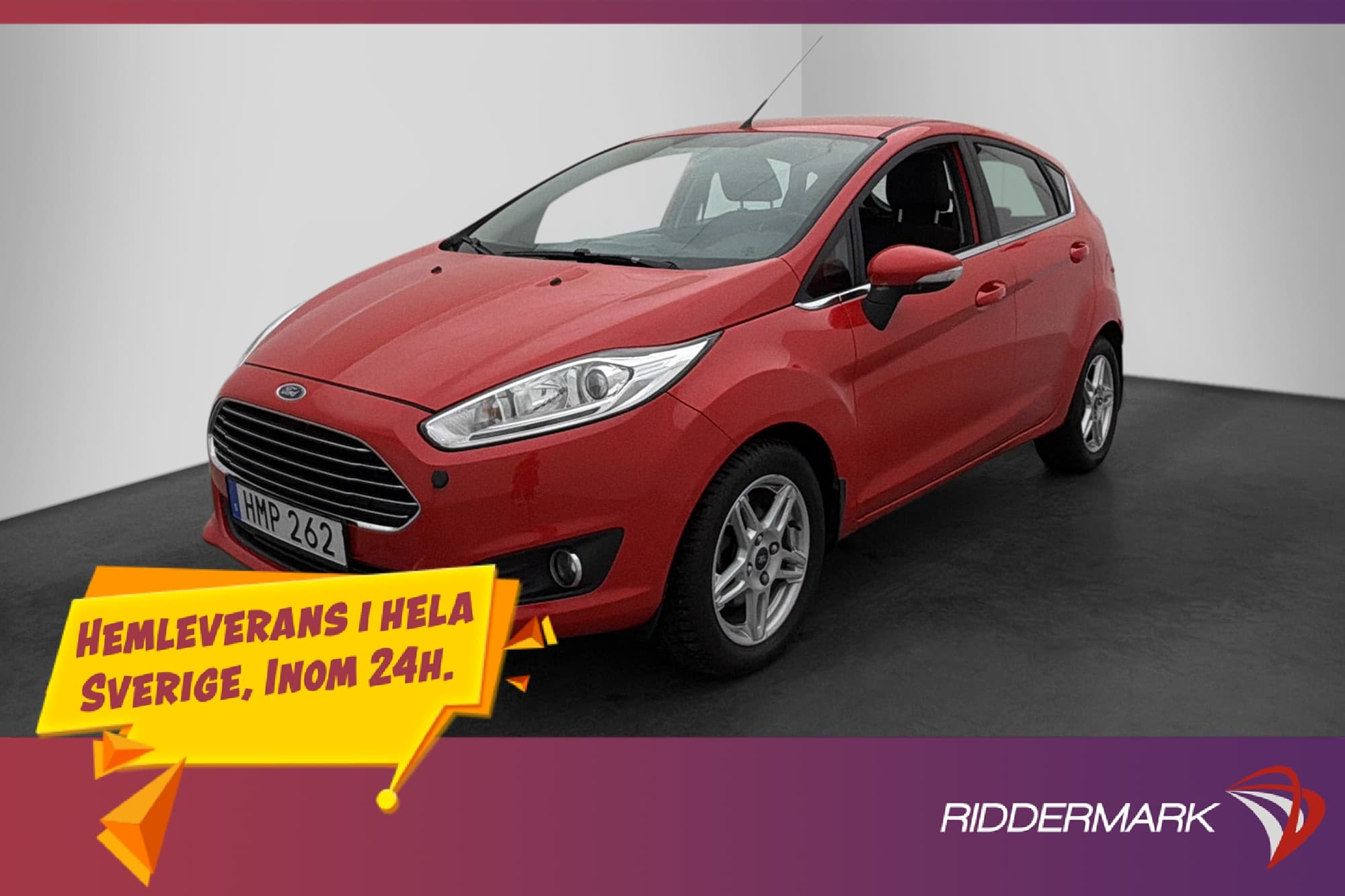 Ford Fiesta 1.0 EcoBoost 100hk Titanium P-Sensorer Bluetooth