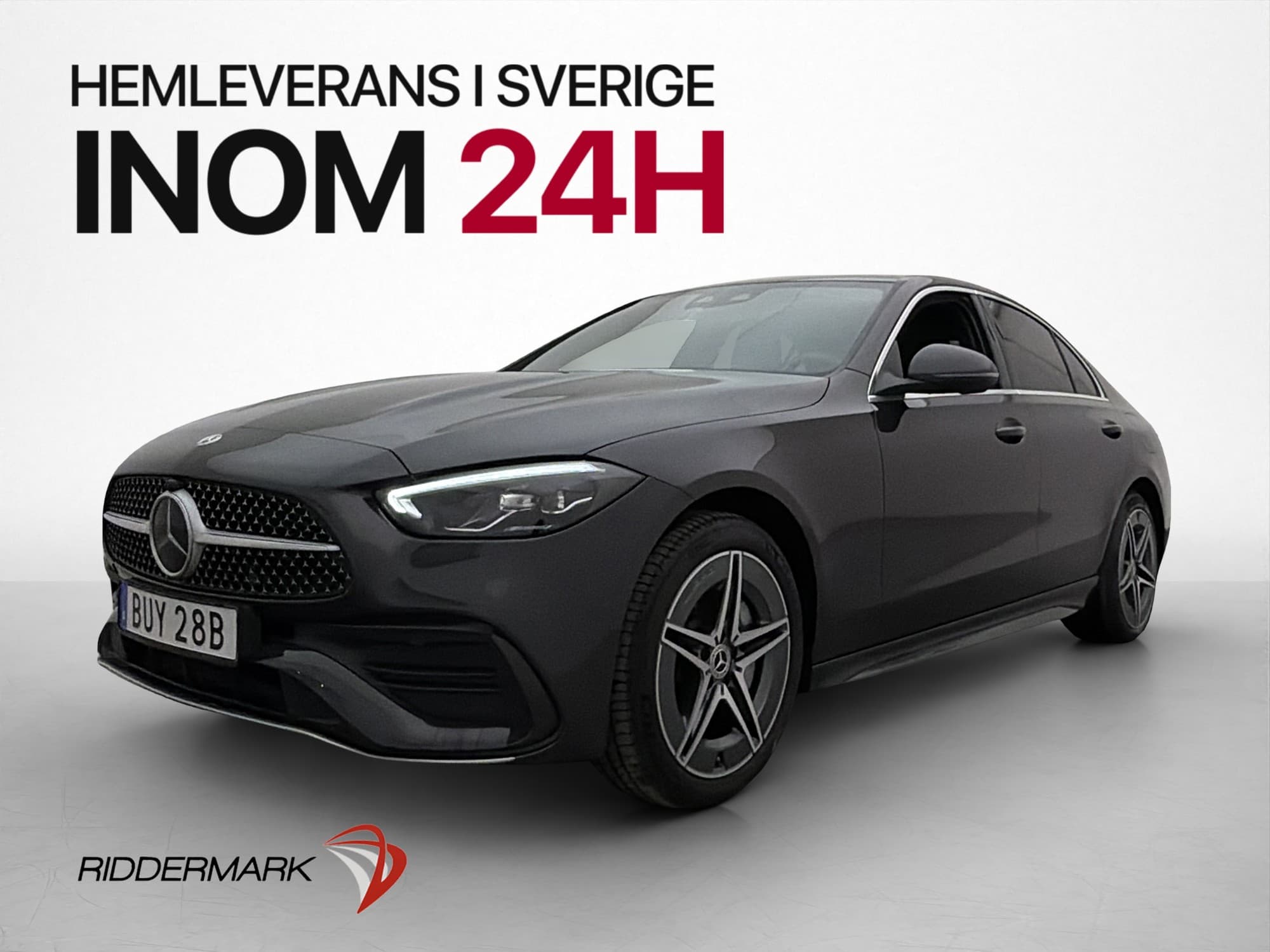 Mercedes-Benz C300 de 313hk AMG Kamera Drag CarPlay Navi